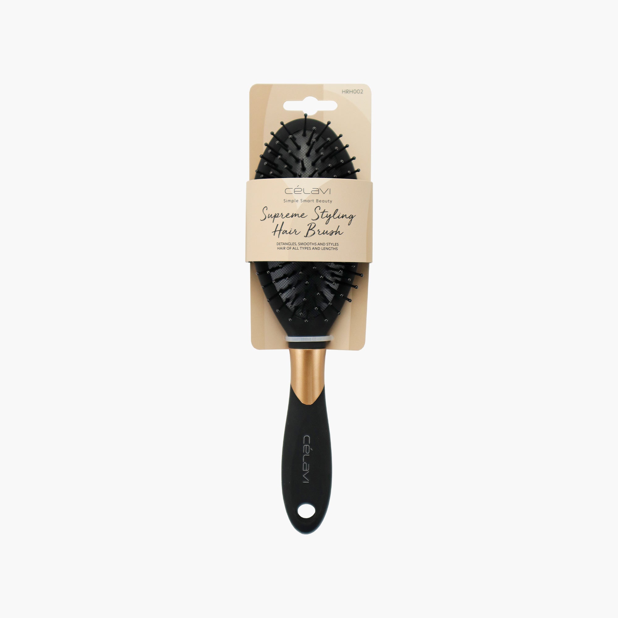 BLACK & GOLD OVAL BRUSH