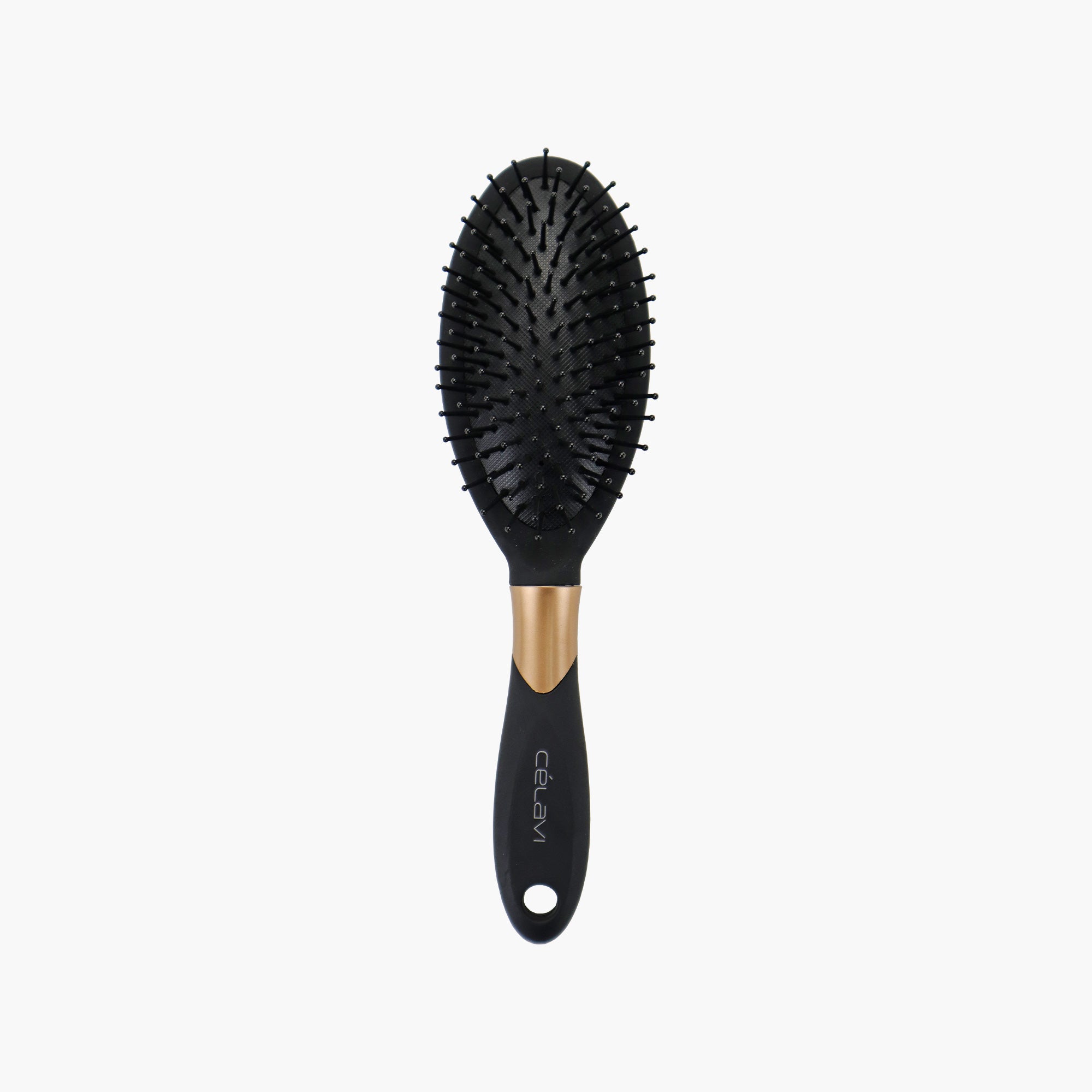 BLACK & GOLD OVAL BRUSH