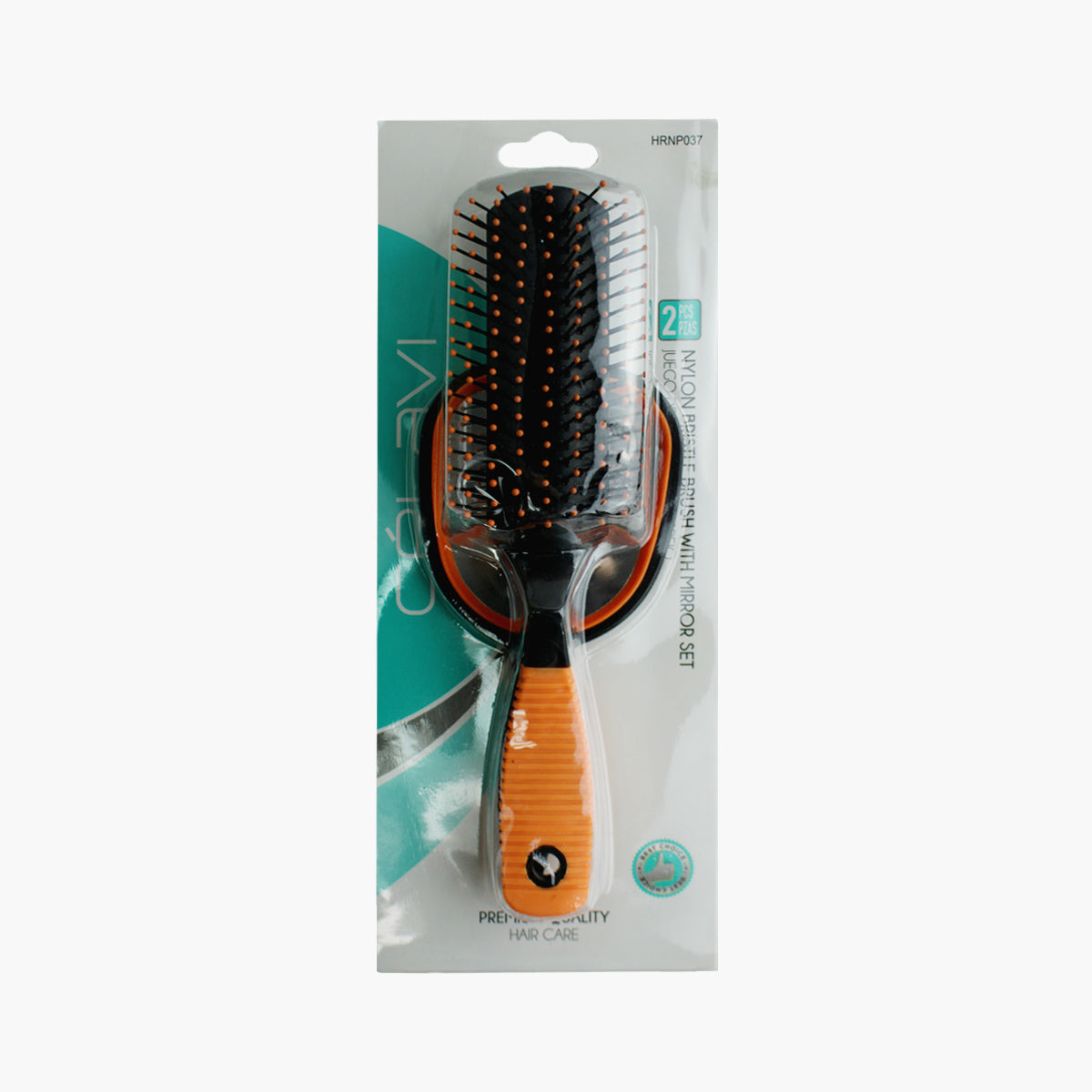 Bristle Brush w/ Mirror Set