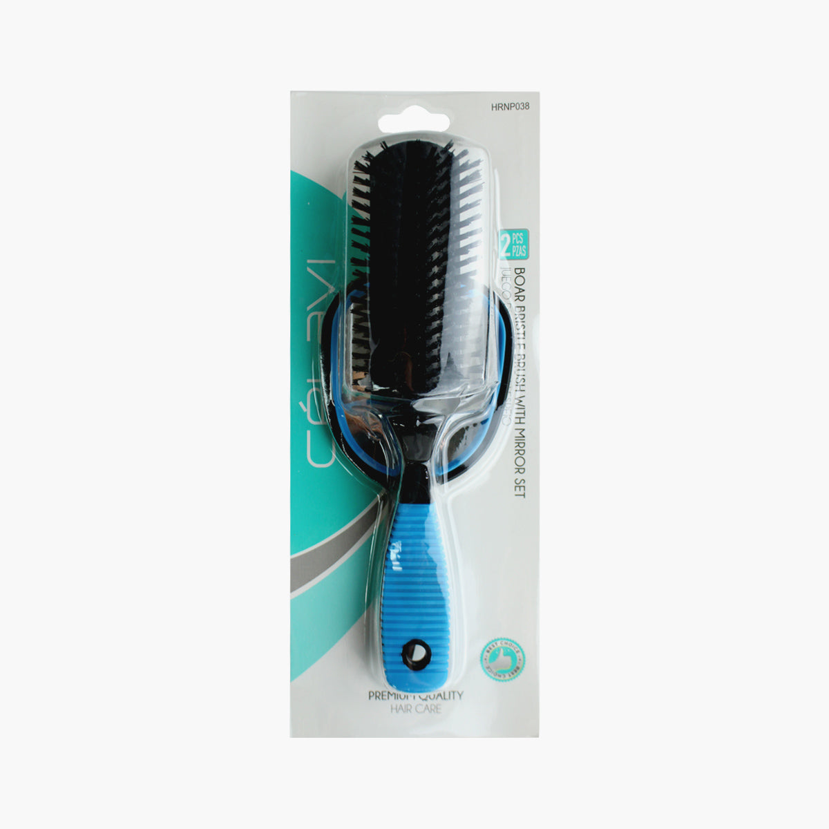 BRISTLE BRUSH W/ MIRROR SET
