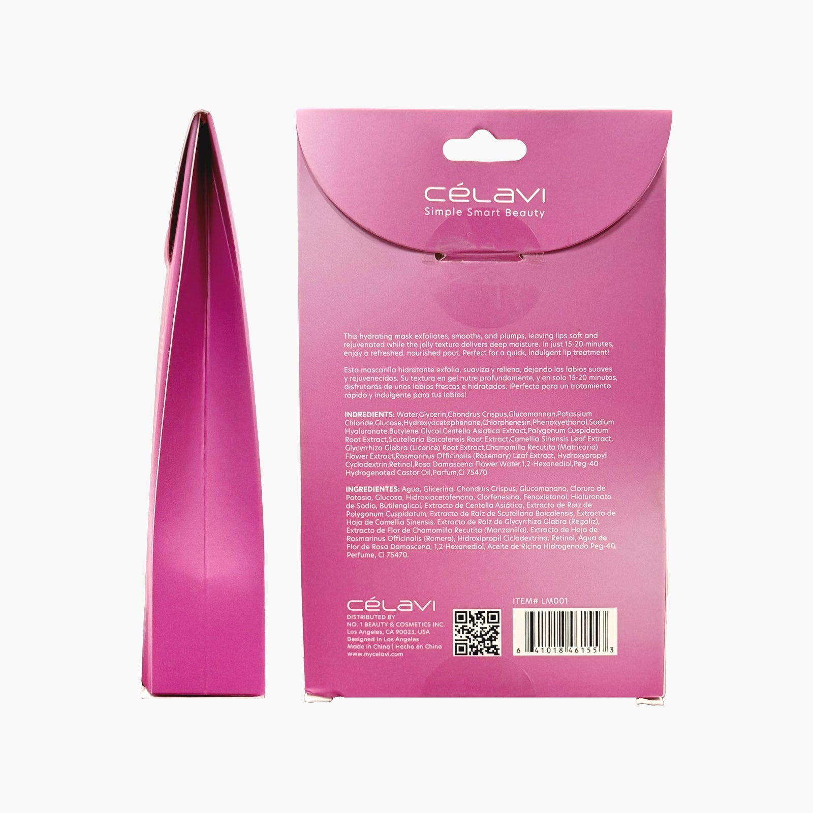 #LM001 - HYDROGEL LIP MASK 5 PACK - RASPBERRY + RETINOL