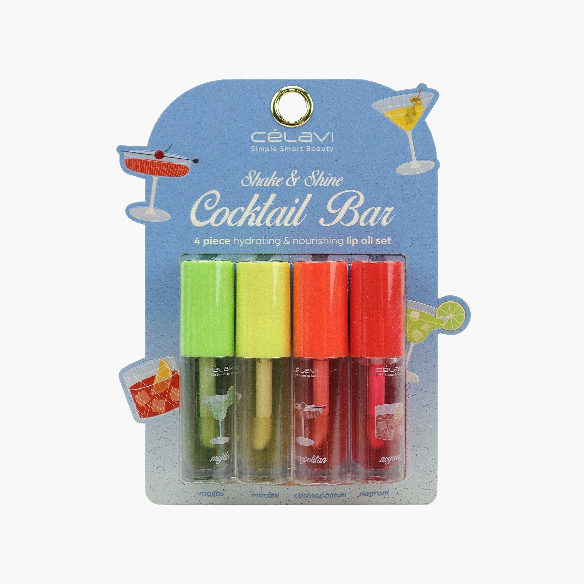 4PC COCKTALL BAR LIP OIL SET