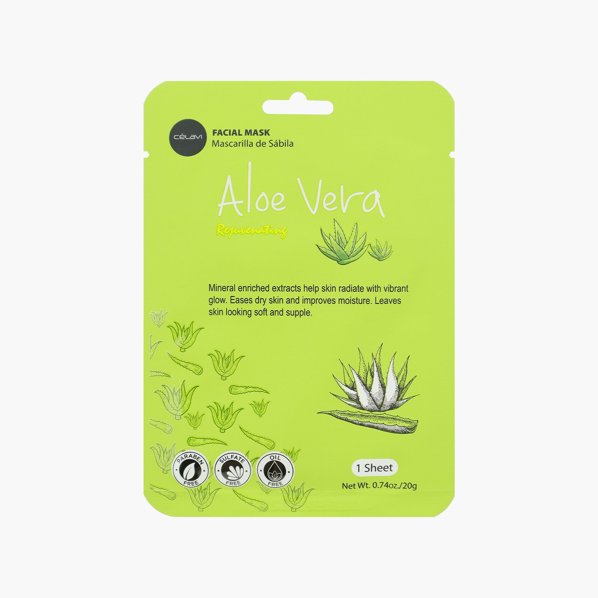 CÉLAVI MASK PACK ALOE 2/48 DZ