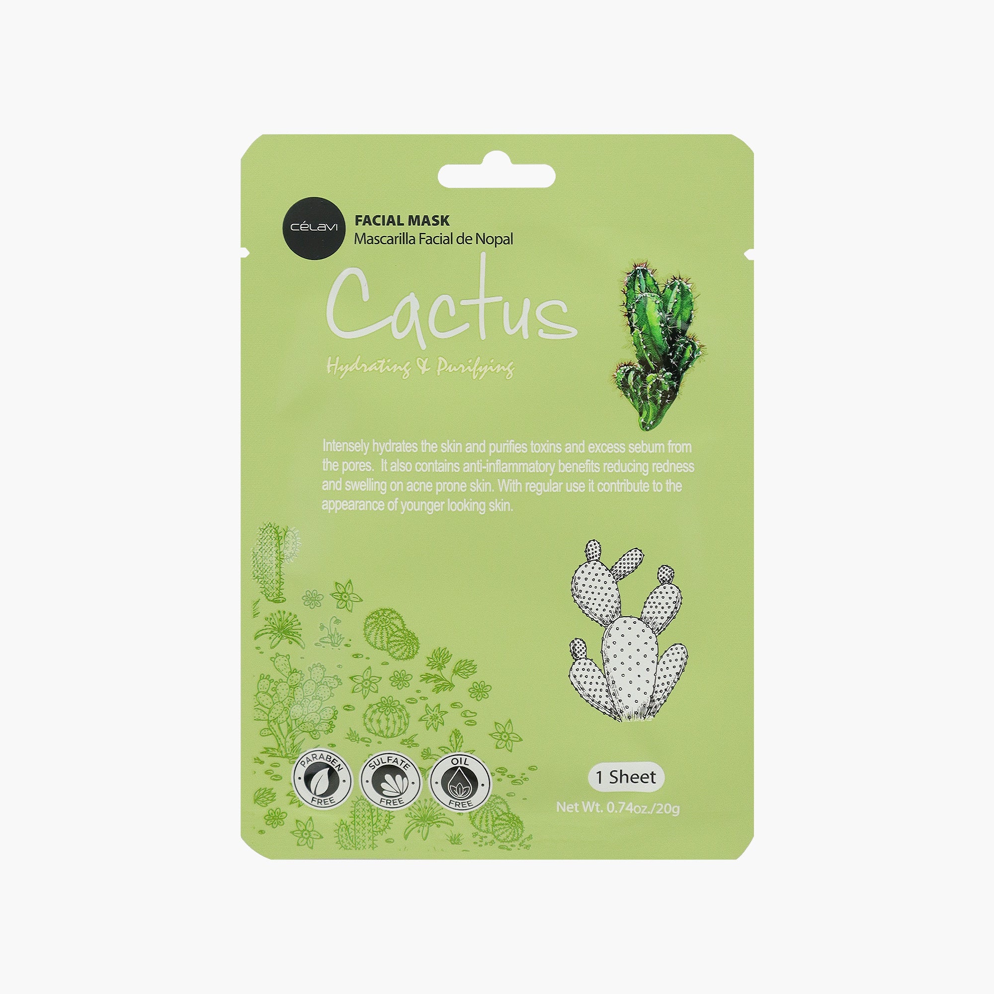 CÉLAVI CACTUS FACIAL MASK