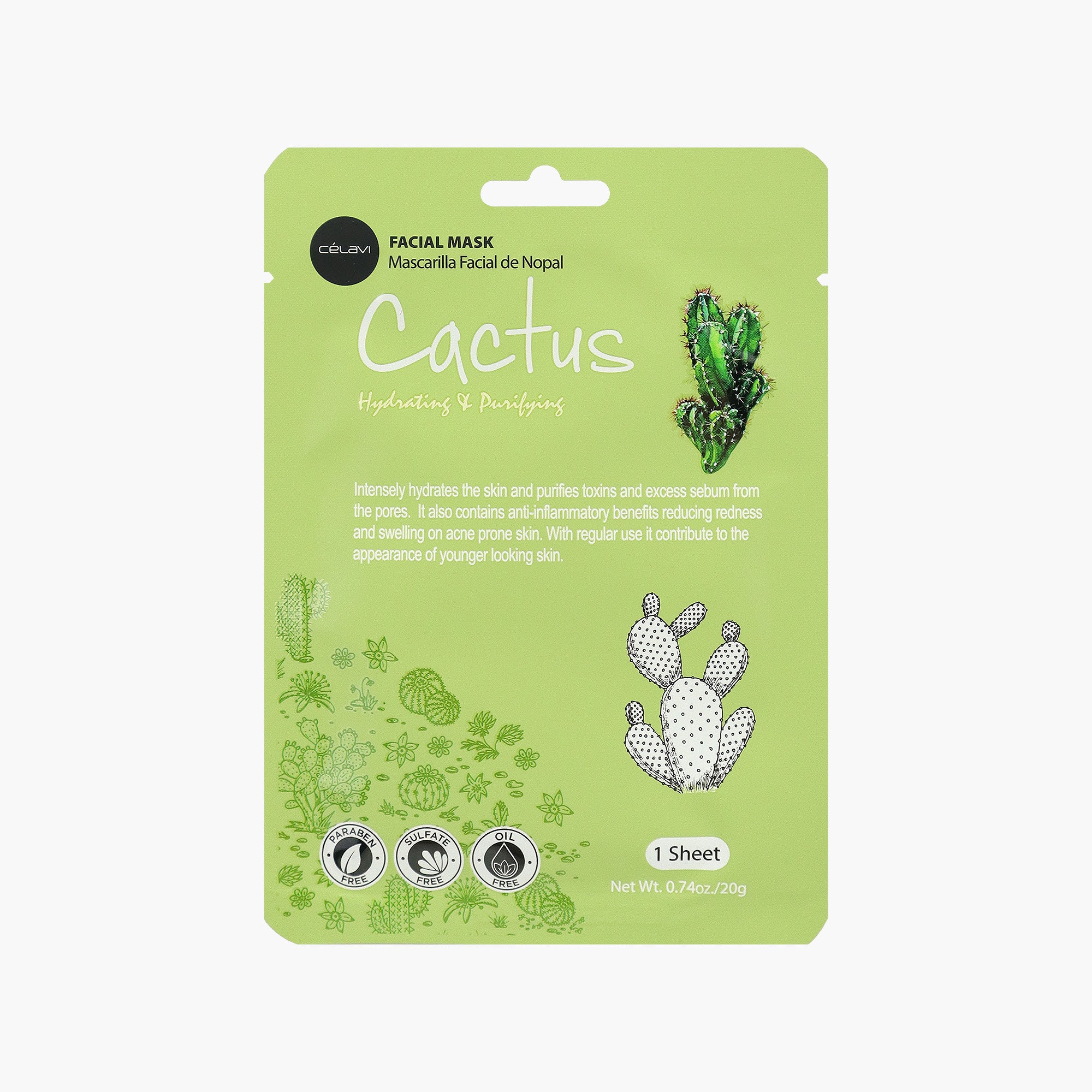 CÉLAVI CACTUS FACIAL MASK