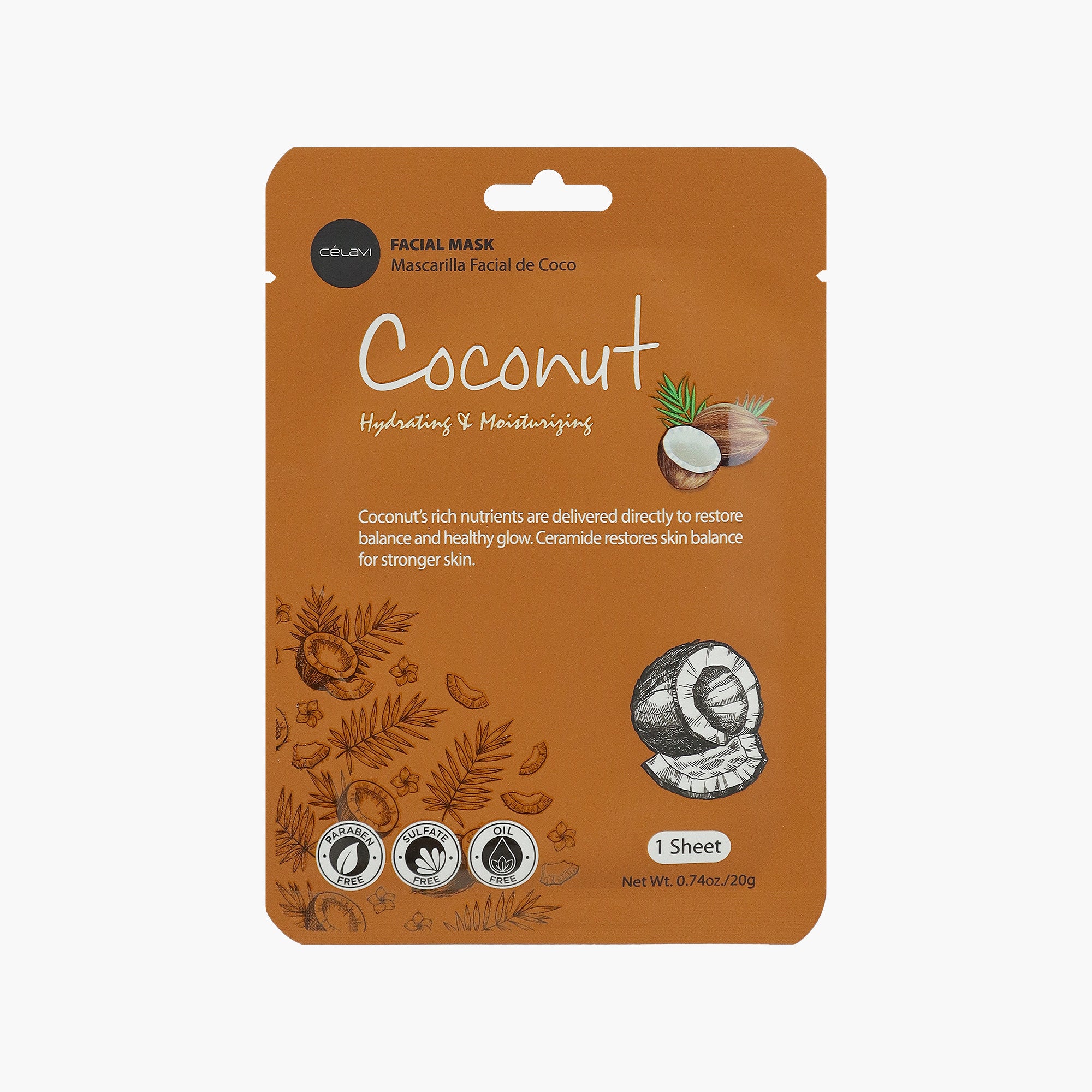 CÉLAVI MASK PACK COCONUT 2/48 DZ