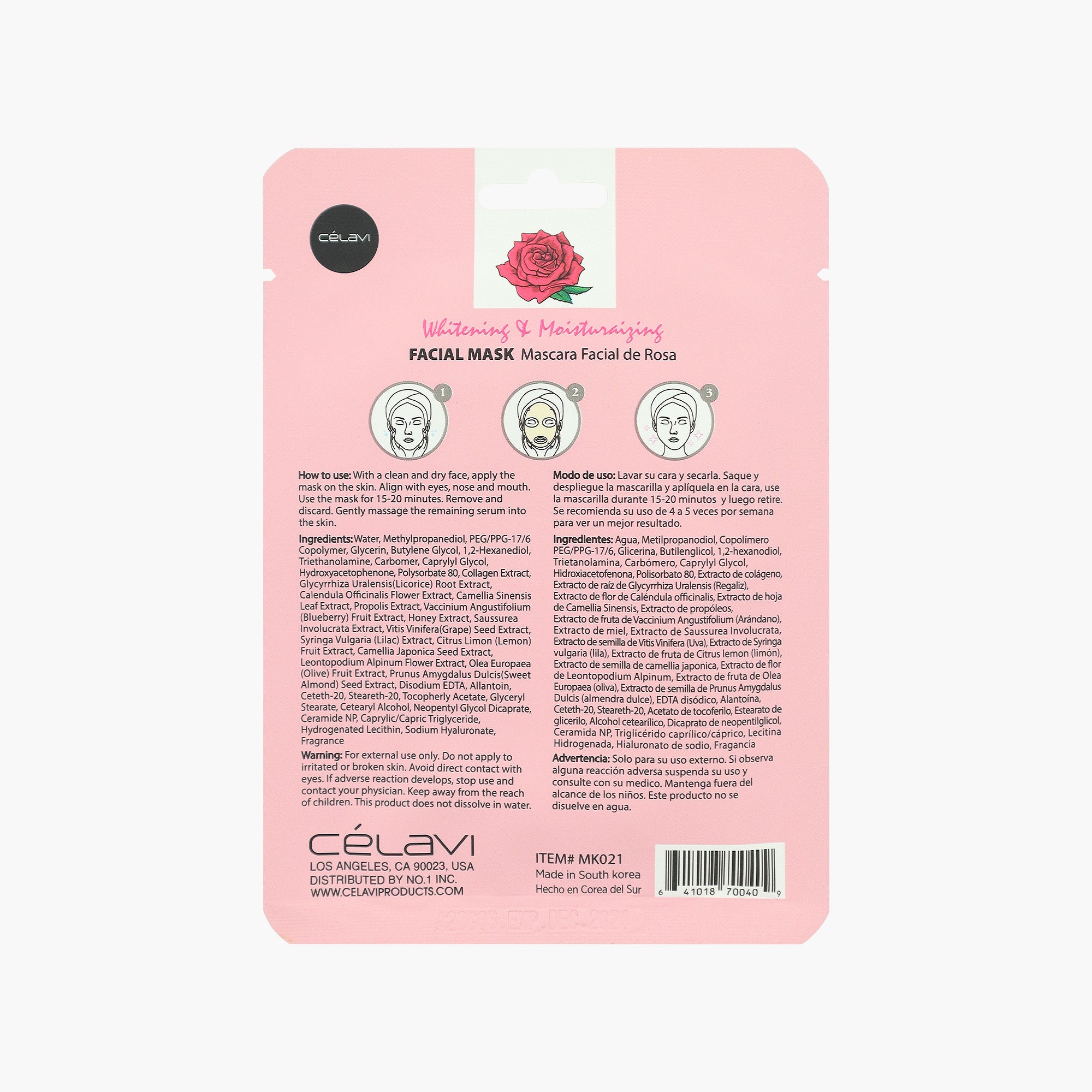 CÉLAVI MASK PACK ROSE