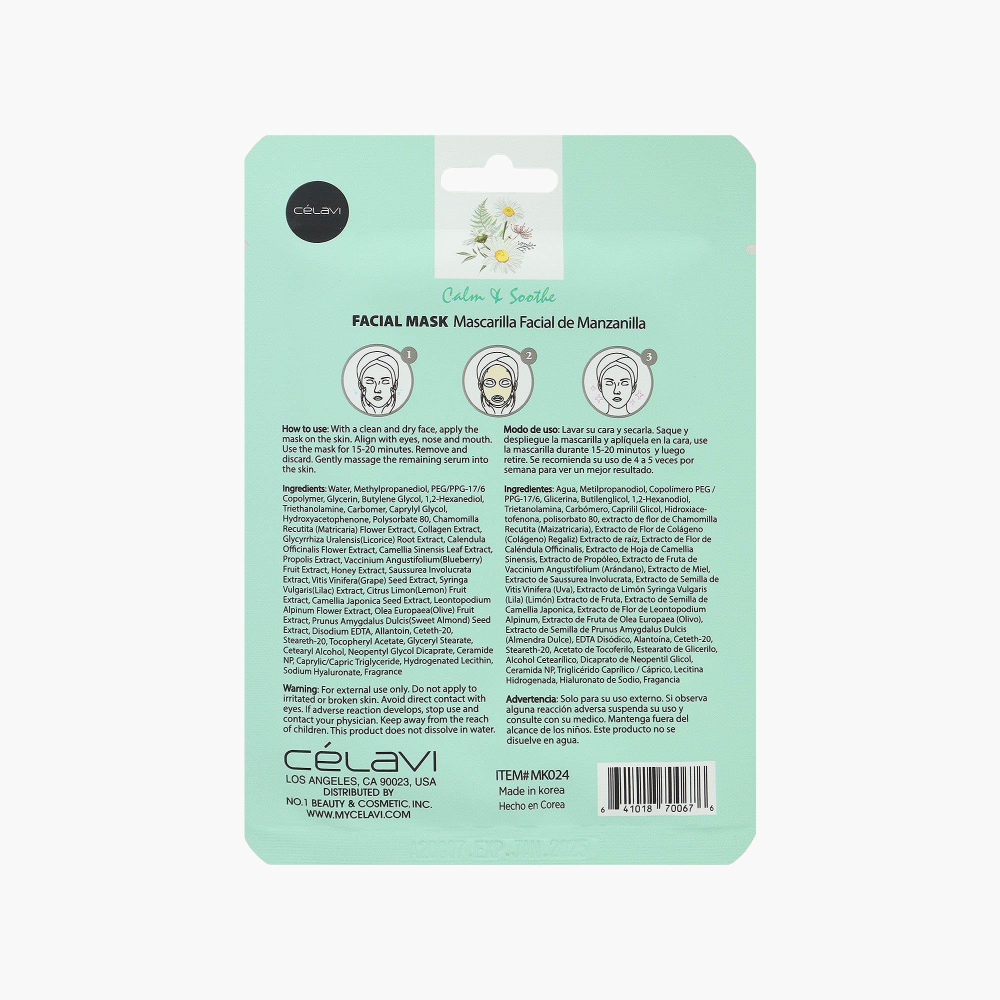 CÉLAVI MASK PACK CHAMOMILE