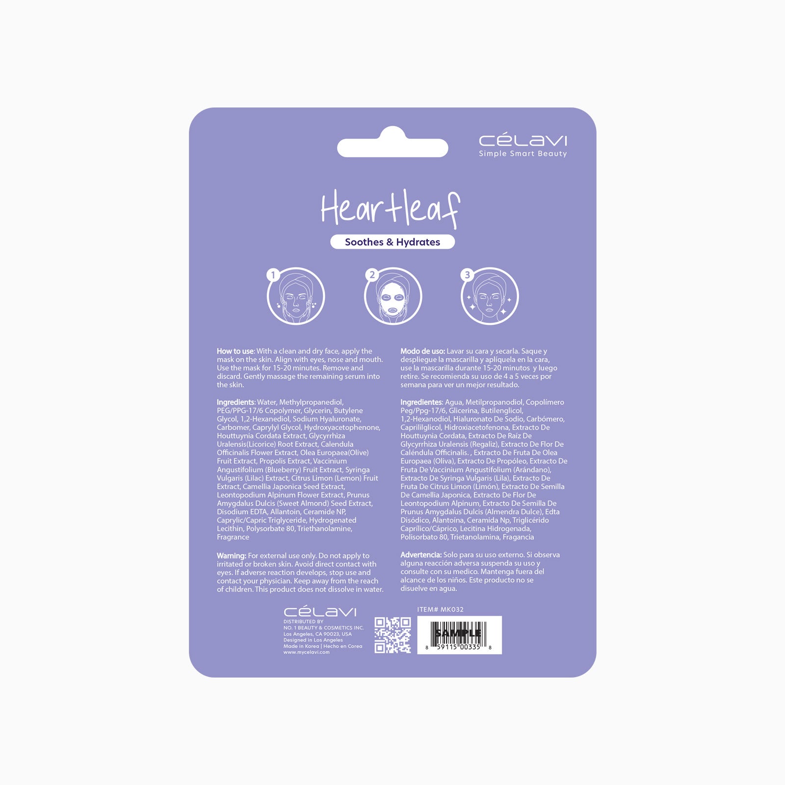 CEV MASK PACK HEARTLEAF