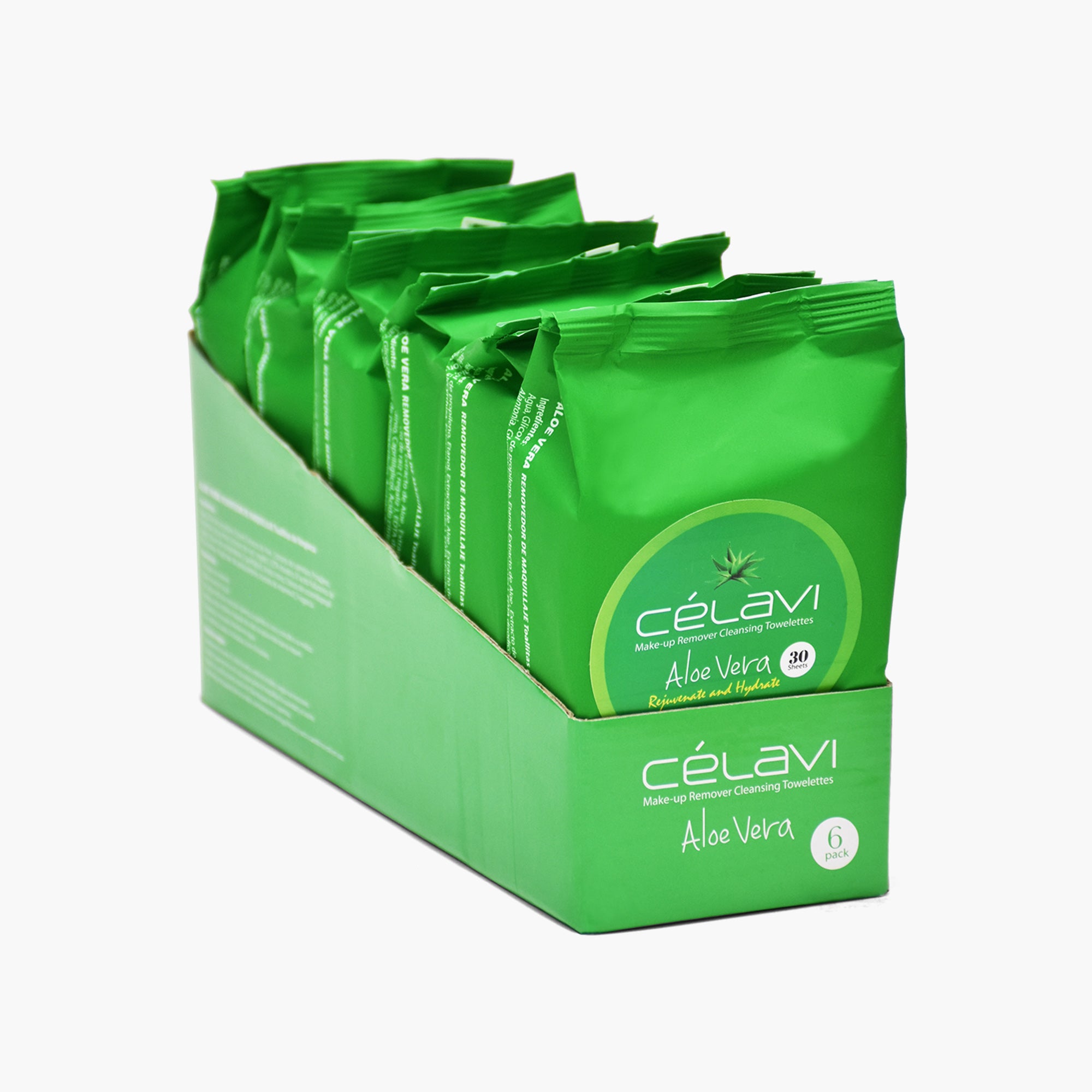 CÉLAVI CLEANSING TISSUE ALOE 6PK