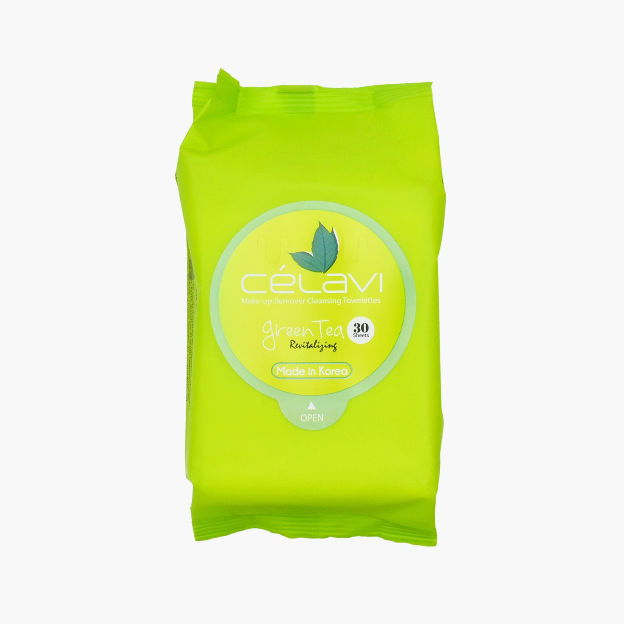 CÉLAVI CLEANSING TISSUE GREEN TEA 6PK