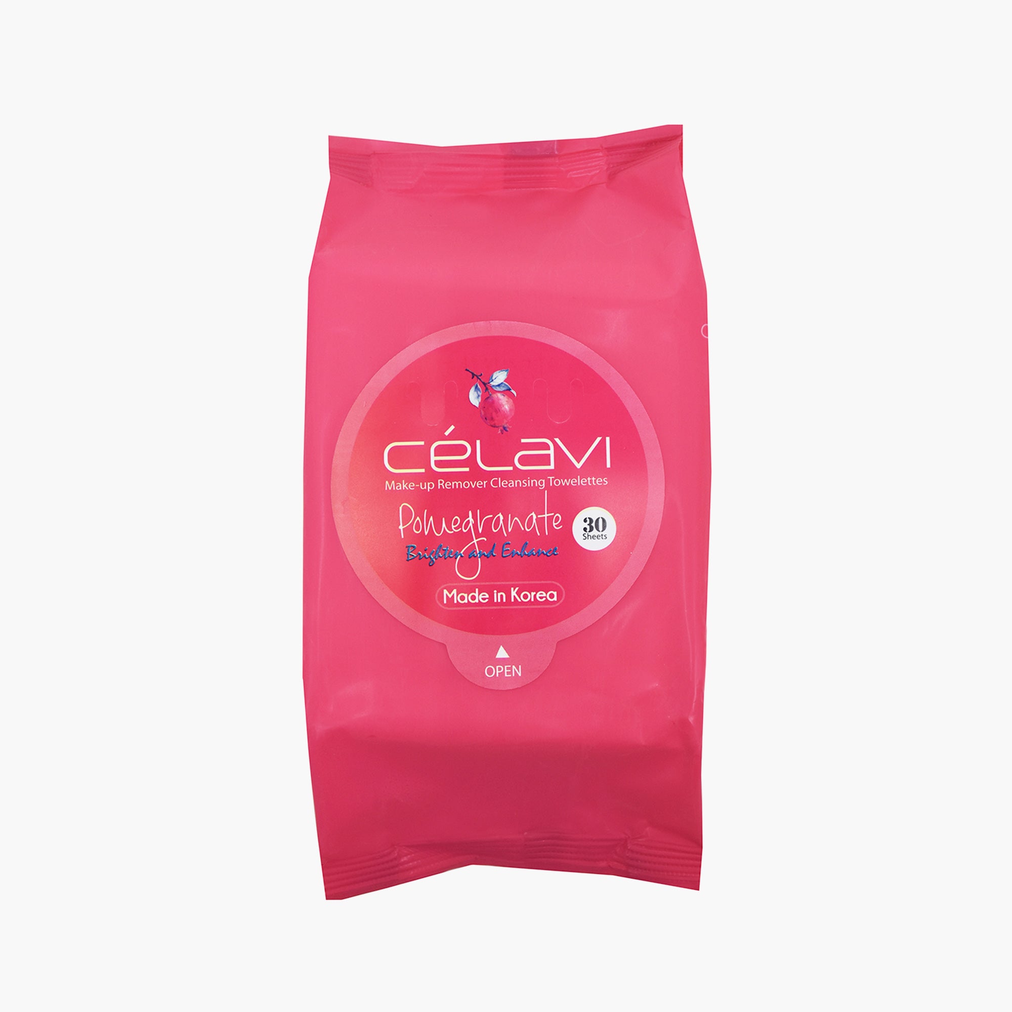 CÉLAVI CLEANSING TISSUE POMEGRANT 6PK