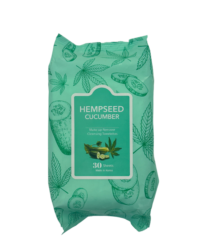 Hemp Seed Cucumber Makeup Remover Wipes