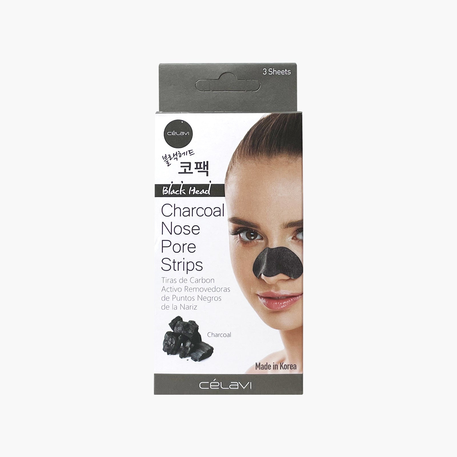 3PC NOSE PORE STRIPS CHARCOAL