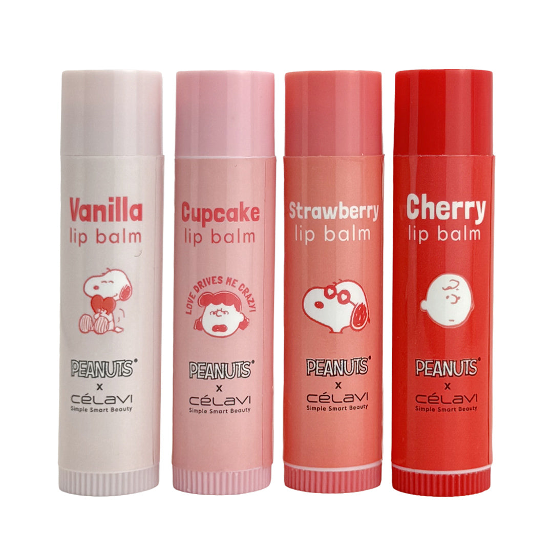 PEANUTS 4 PC LIP BALM SET