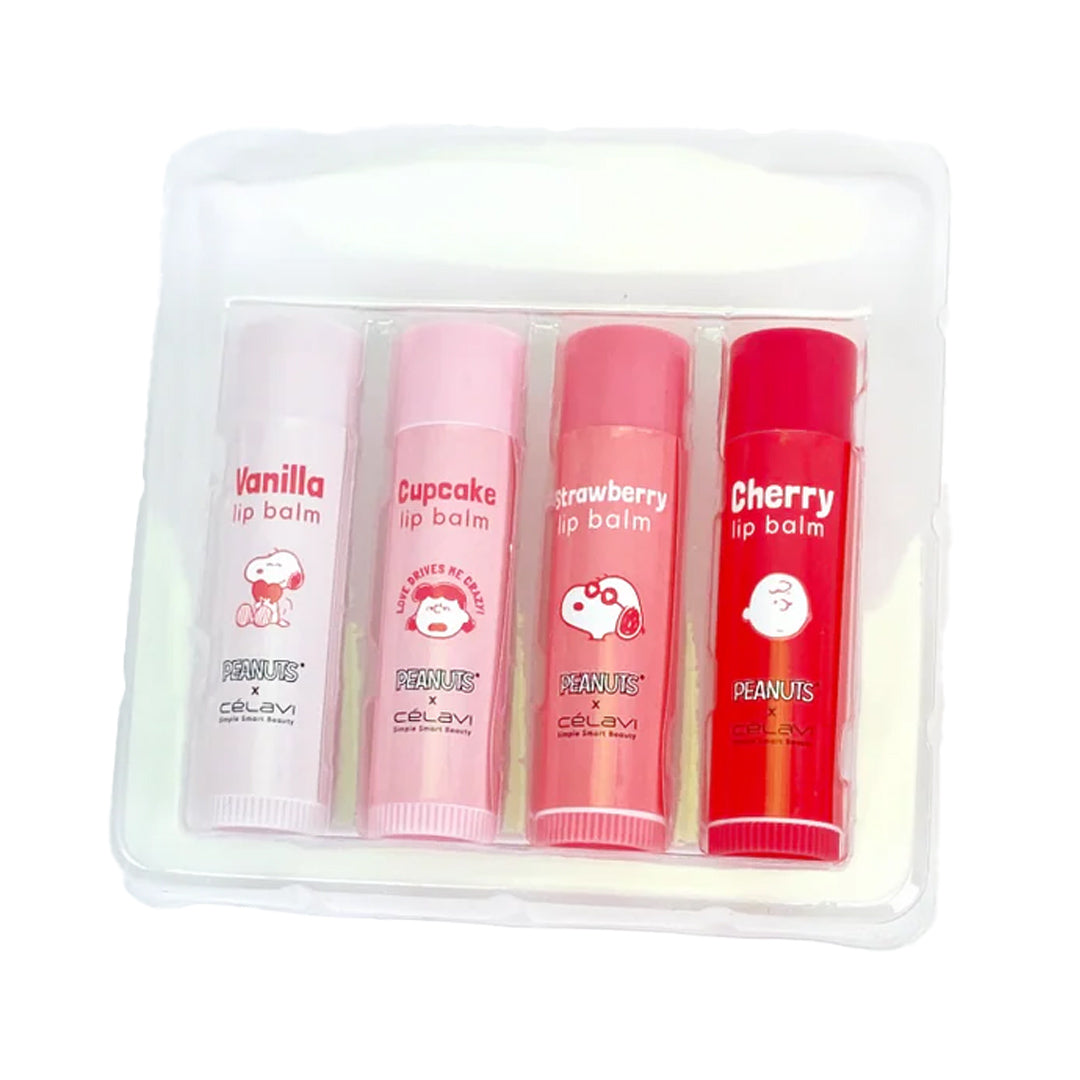 PEANUTS 4 PC LIP BALM SET