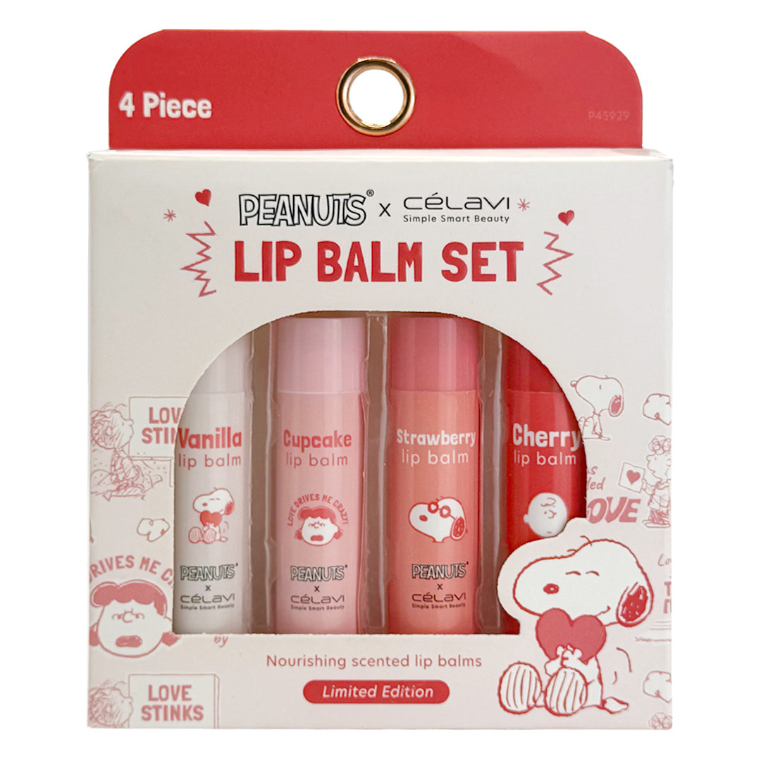 PEANUTS 4 PC LIP BALM SET