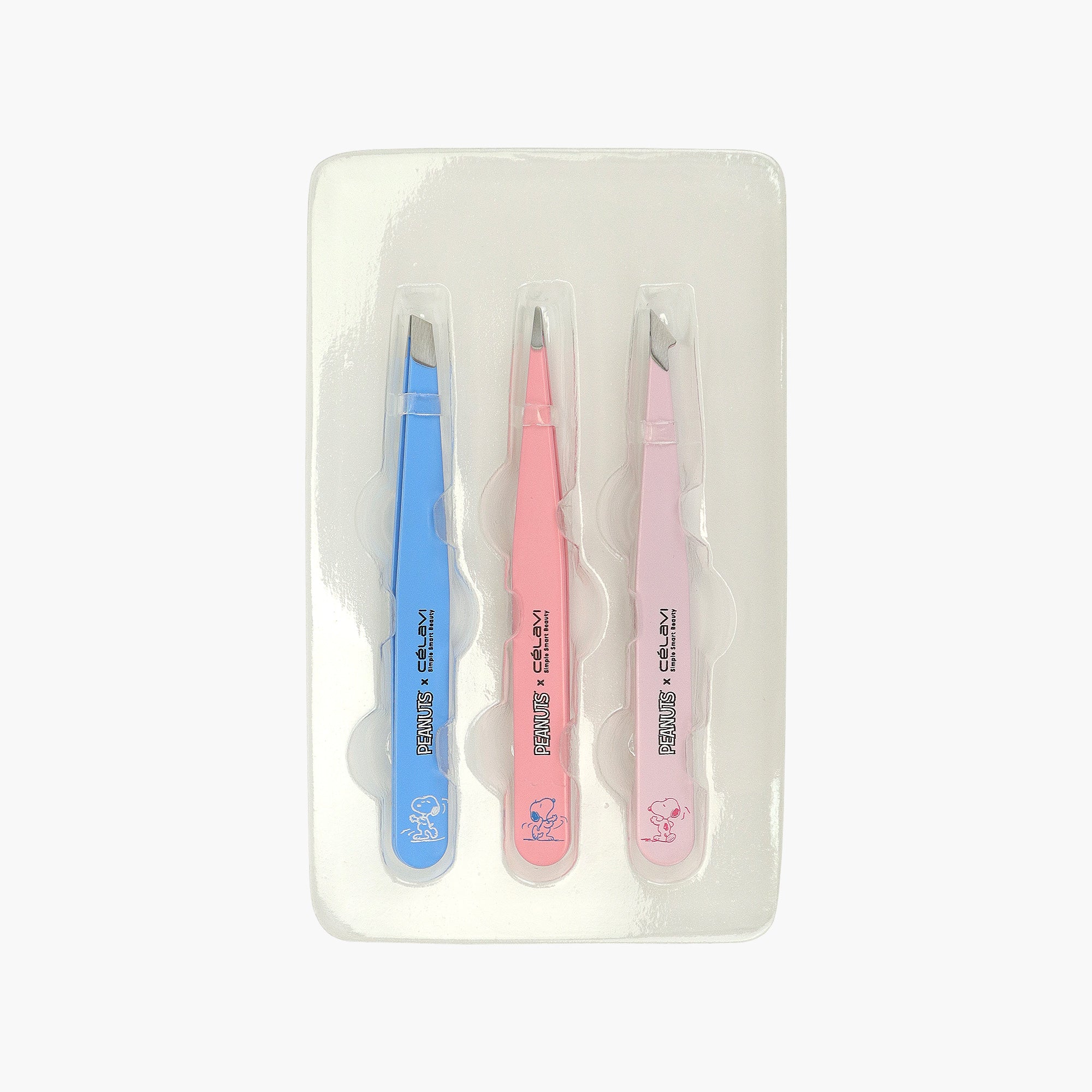 PEANUTS 3PC TWEEZER SET