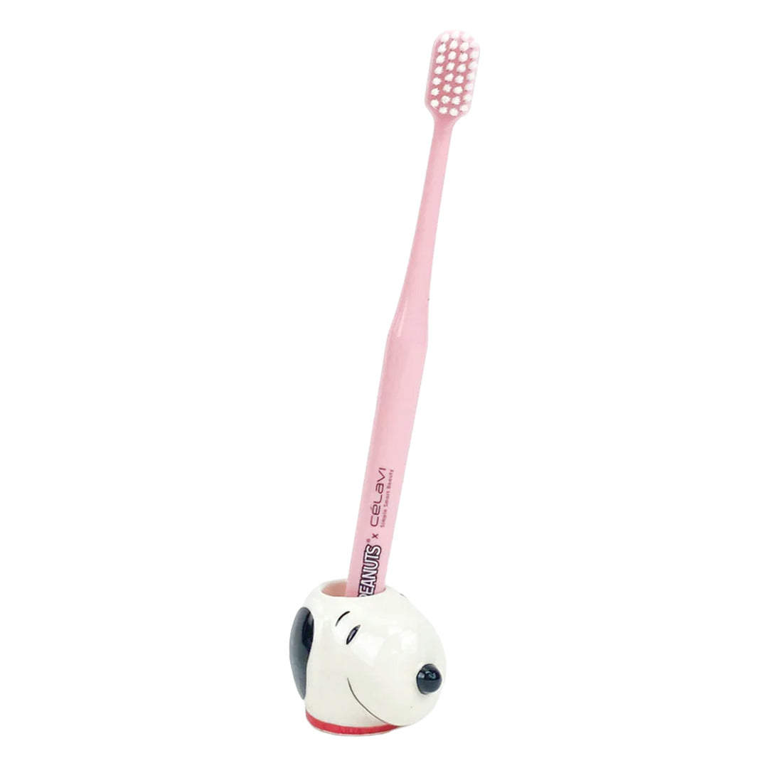 PEANUTS - 3 PC TOOTHBRUSH SET WITH TOOTHBRUSH HOLDER