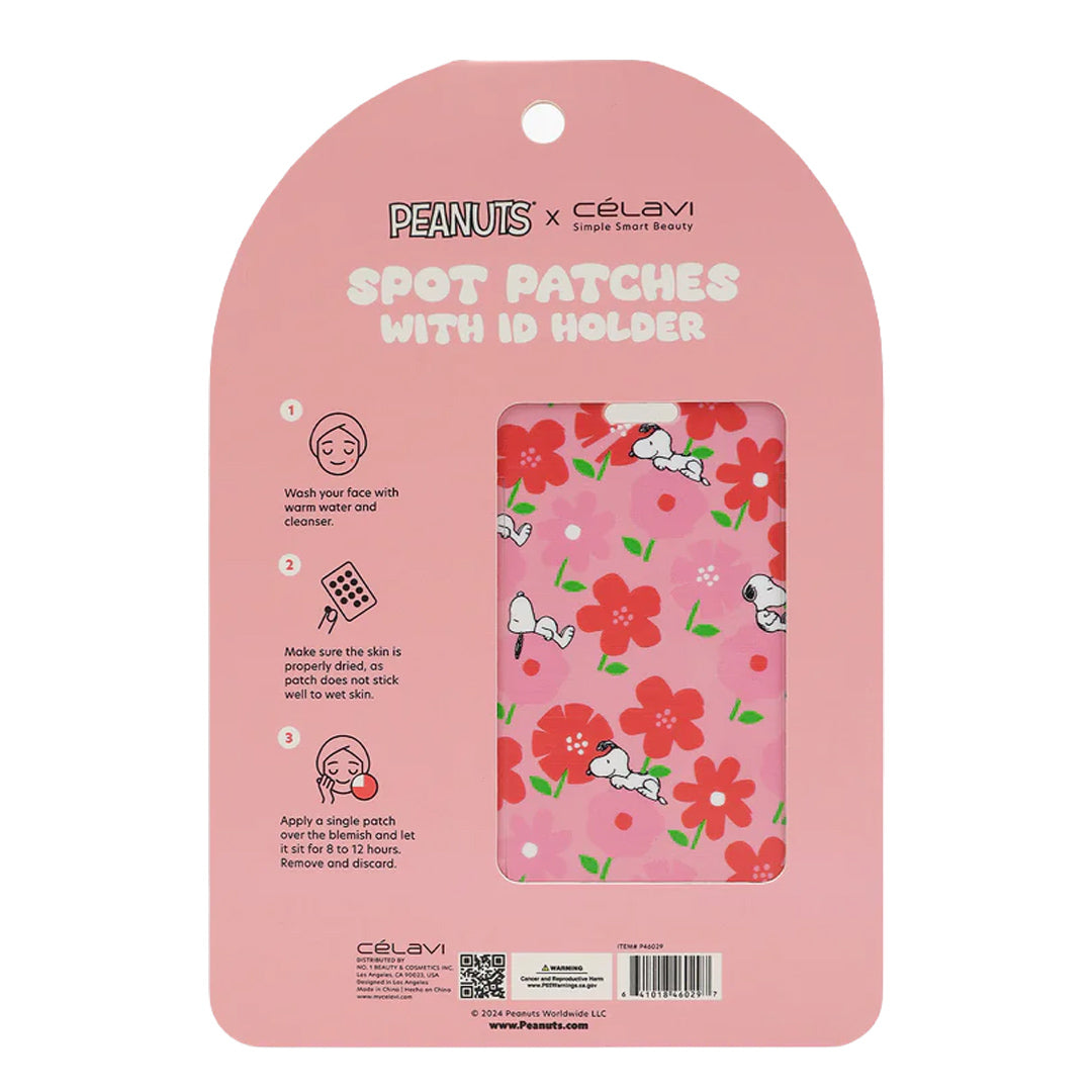 #P46029 - PARCHES DE MANCHAS DE PEANUTS DE 18 PIEZAS EN ESTUCHE DE IDENTIFICACIÓN CON LLAVERO