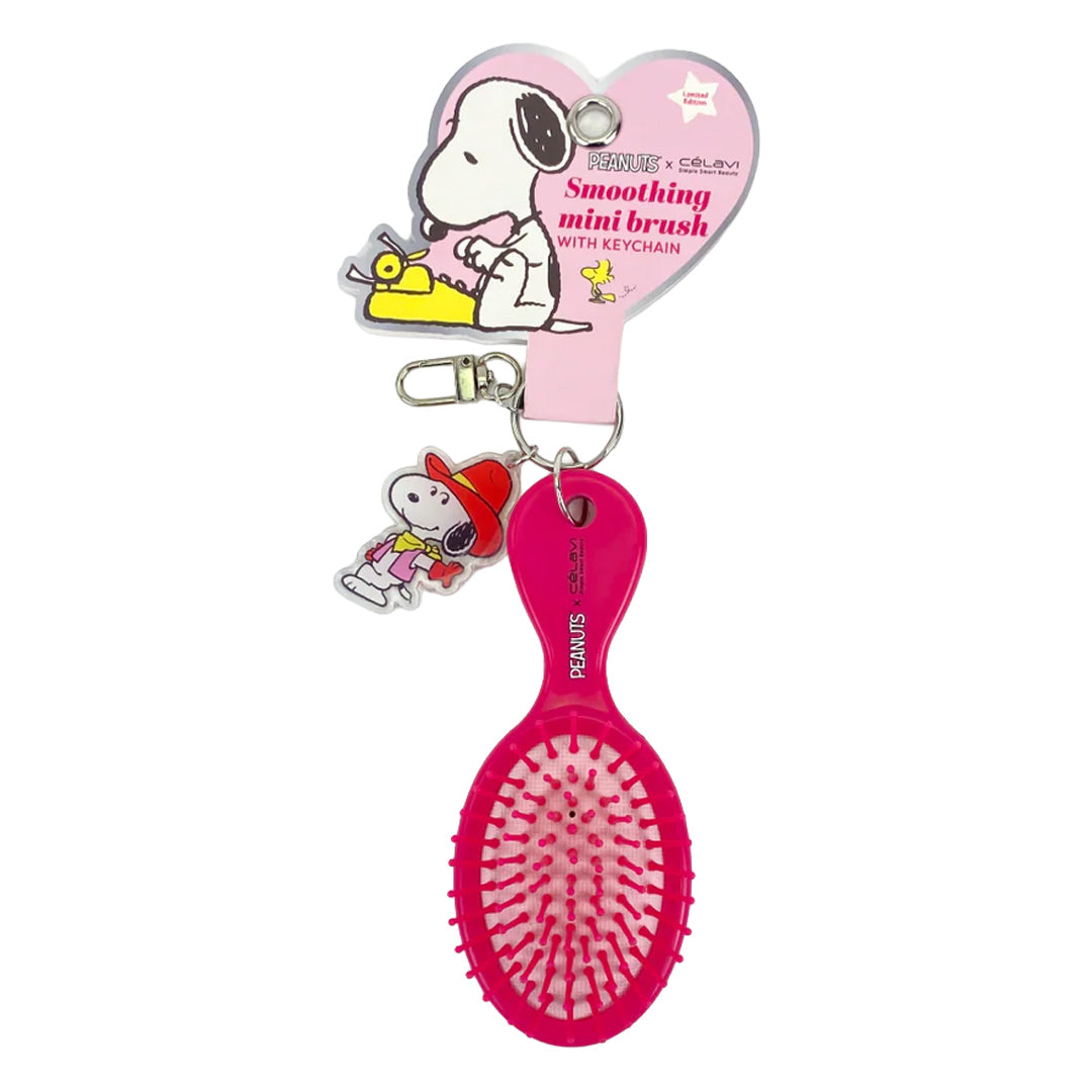 PEANUTS - 1PC MINI HAIR BRUSH WITH KEY CHAIN