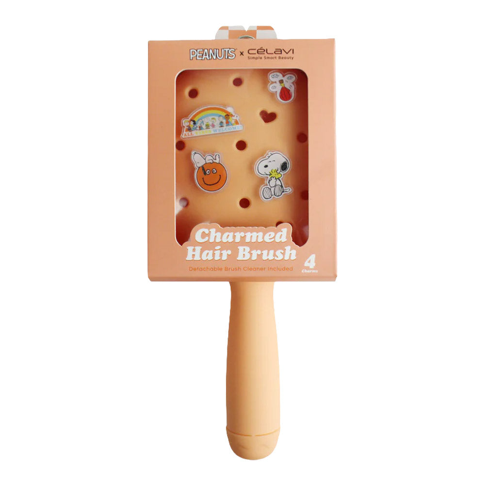 Celavi Peanuts Everyday Charm Hair Brush Orange