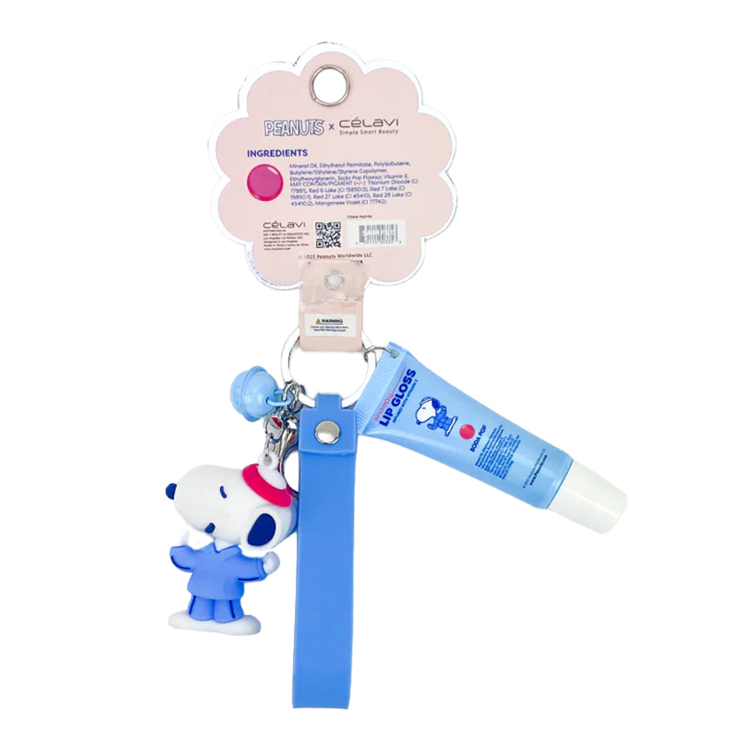 Peanuts Everyday Single Piece Lip Gloss Keychain