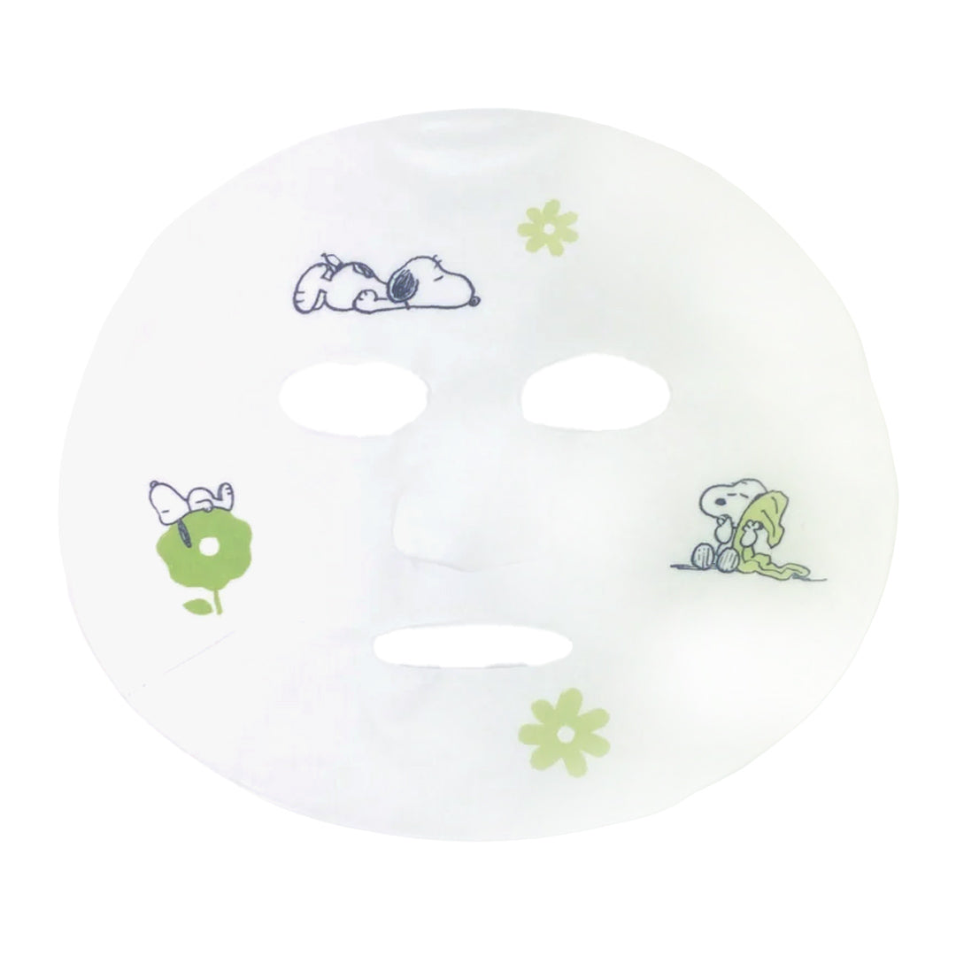 #P70141 - MASCARILLA ESTAMPADA DE CACAHUETE (5 PIEZAS) - TÉ VERDE + ALOE + COLÁGENO