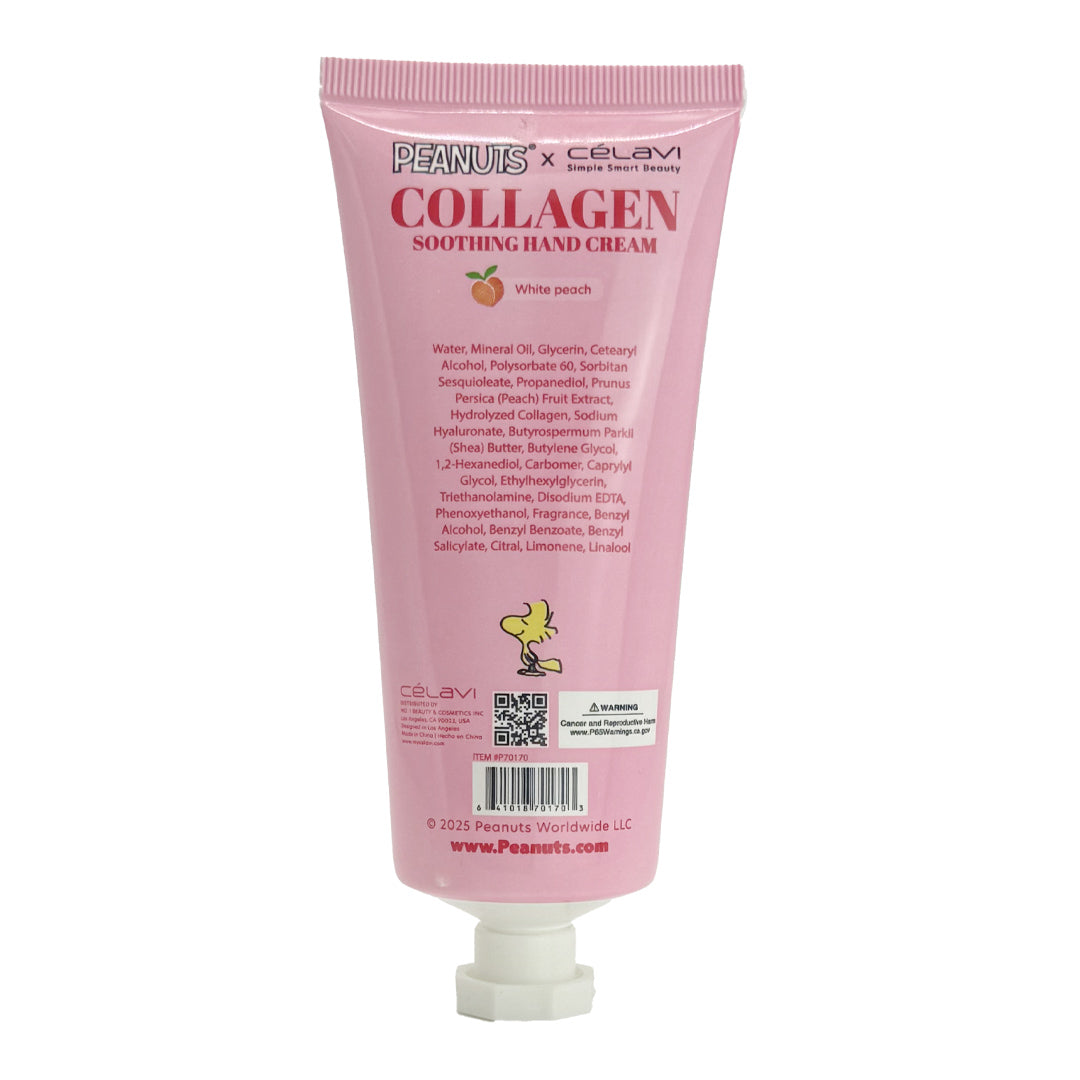 PEANUTS - 1PC COLLAGEN PERFUME HANDCREAM_WHITE PEACH