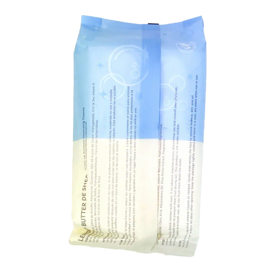 PEANUTS - 60PC MAKEUP REMOVER TISSUE_LEMON&SHEA BUTTER