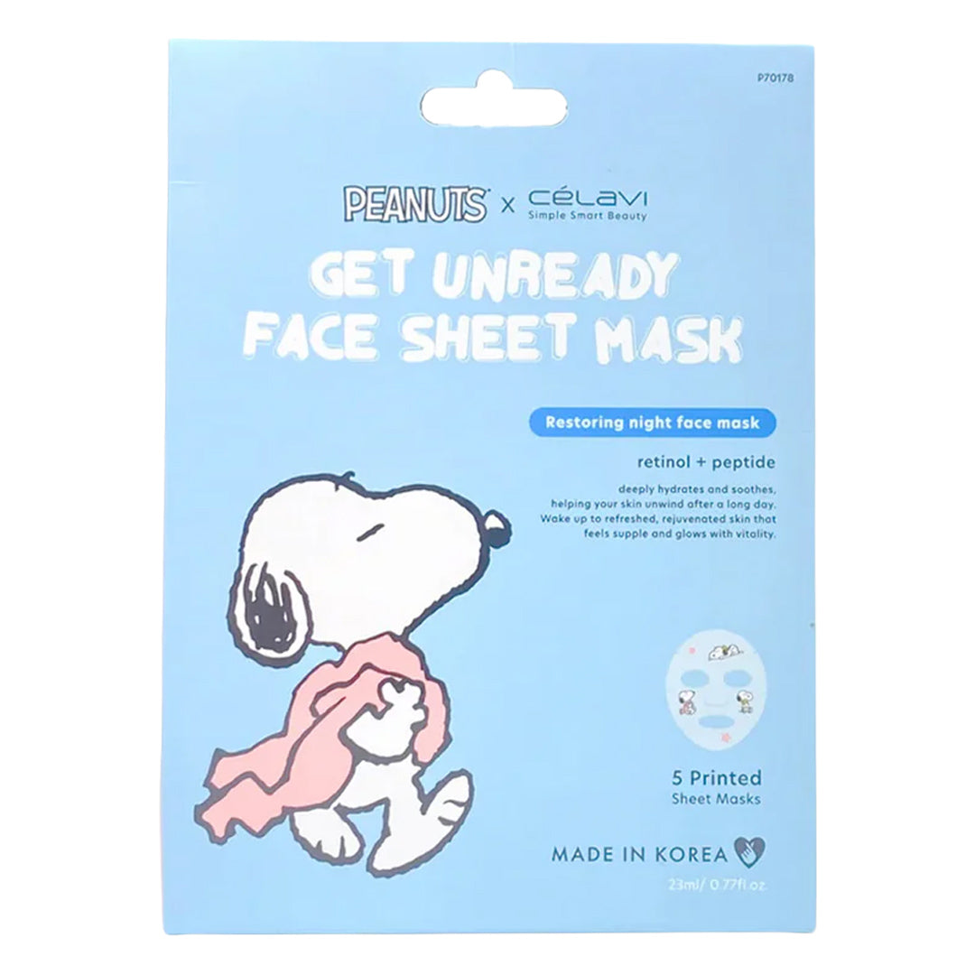 Peanuts Linus Mask PEANUTS - FACE SHEET MASK - 5PCS