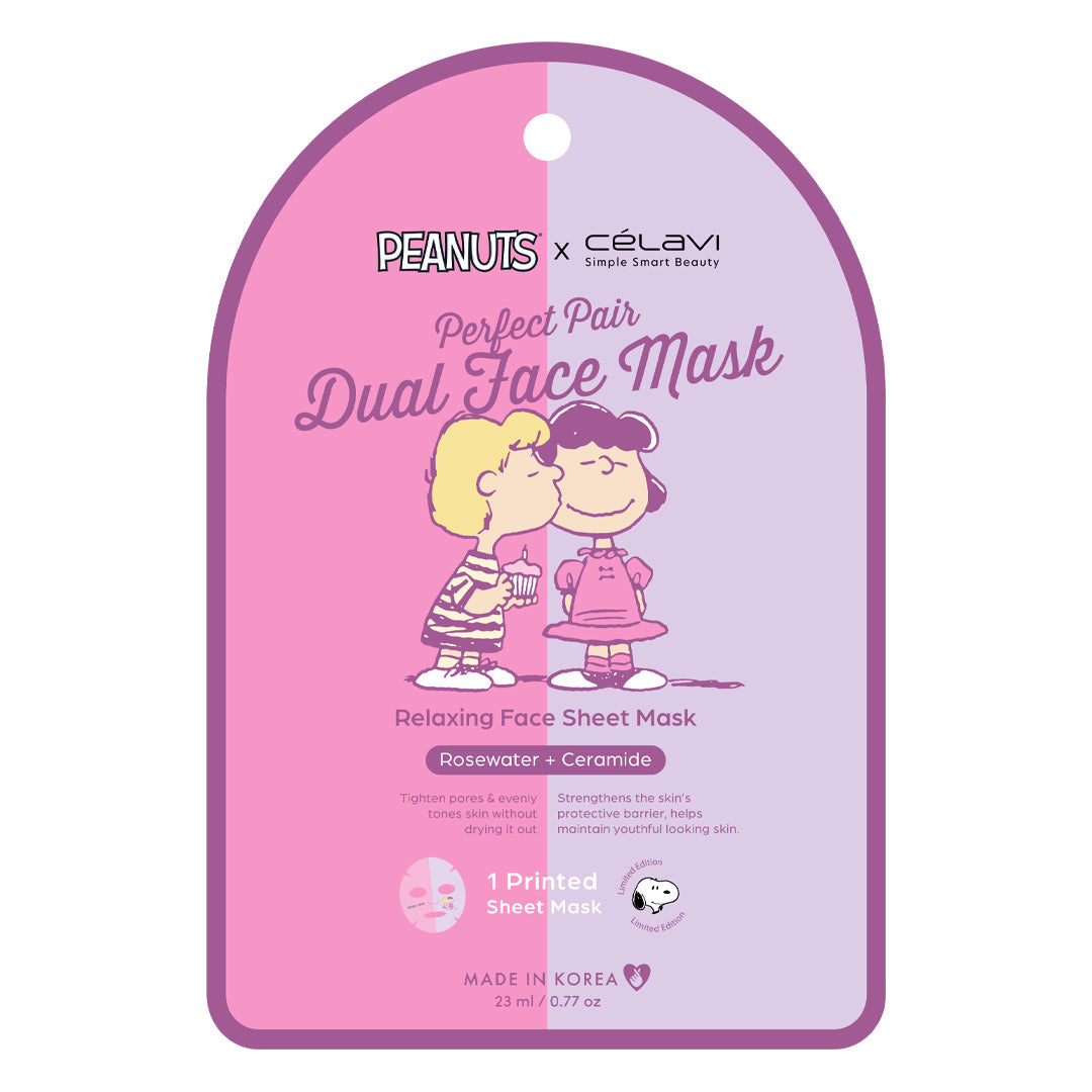 Peanuts Dual Face Mask 5 Pack - Rosewater + Ceramides