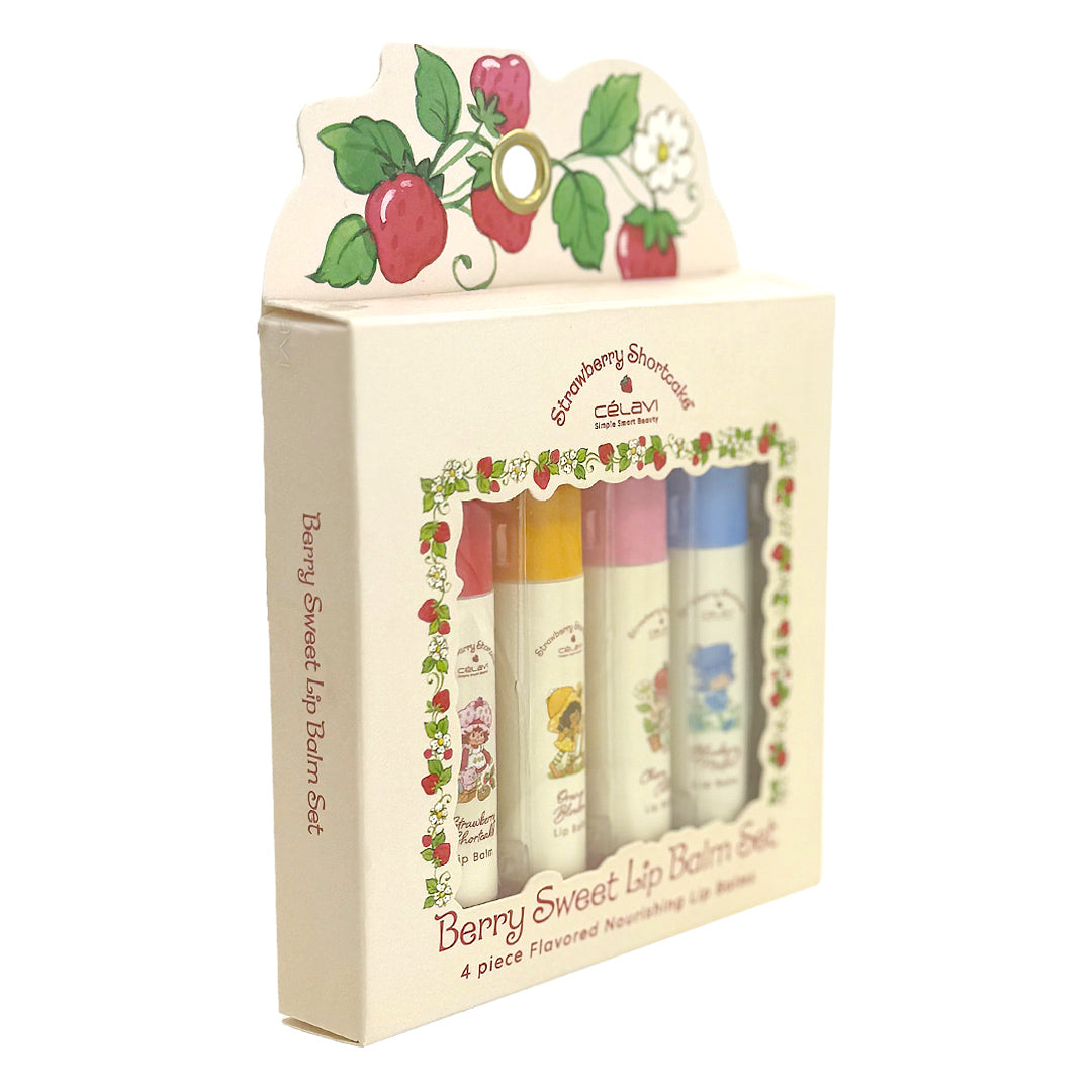 STRAWBERRY SHORTCAKE 4 PC LIP BALM SET