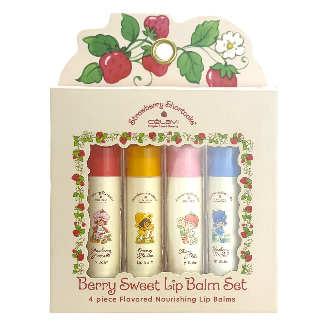 STRAWBERRY SHORTCAKE 4 PC LIP BALM SET