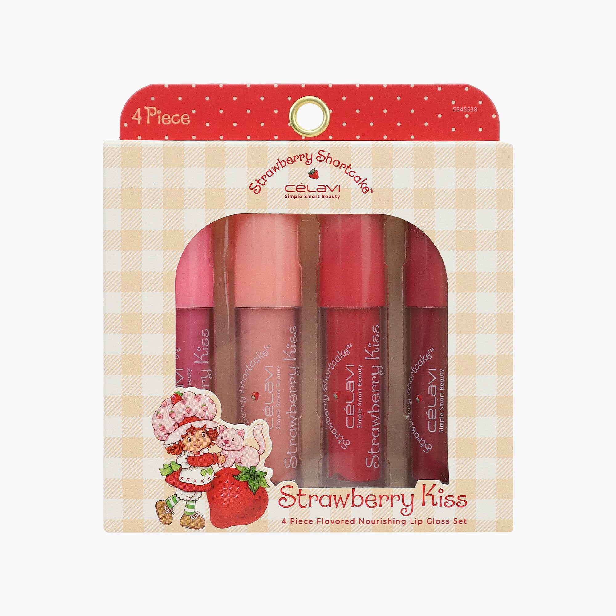 STRAWBERRY SHORTCAKE 4PC LIP GLOSS SET