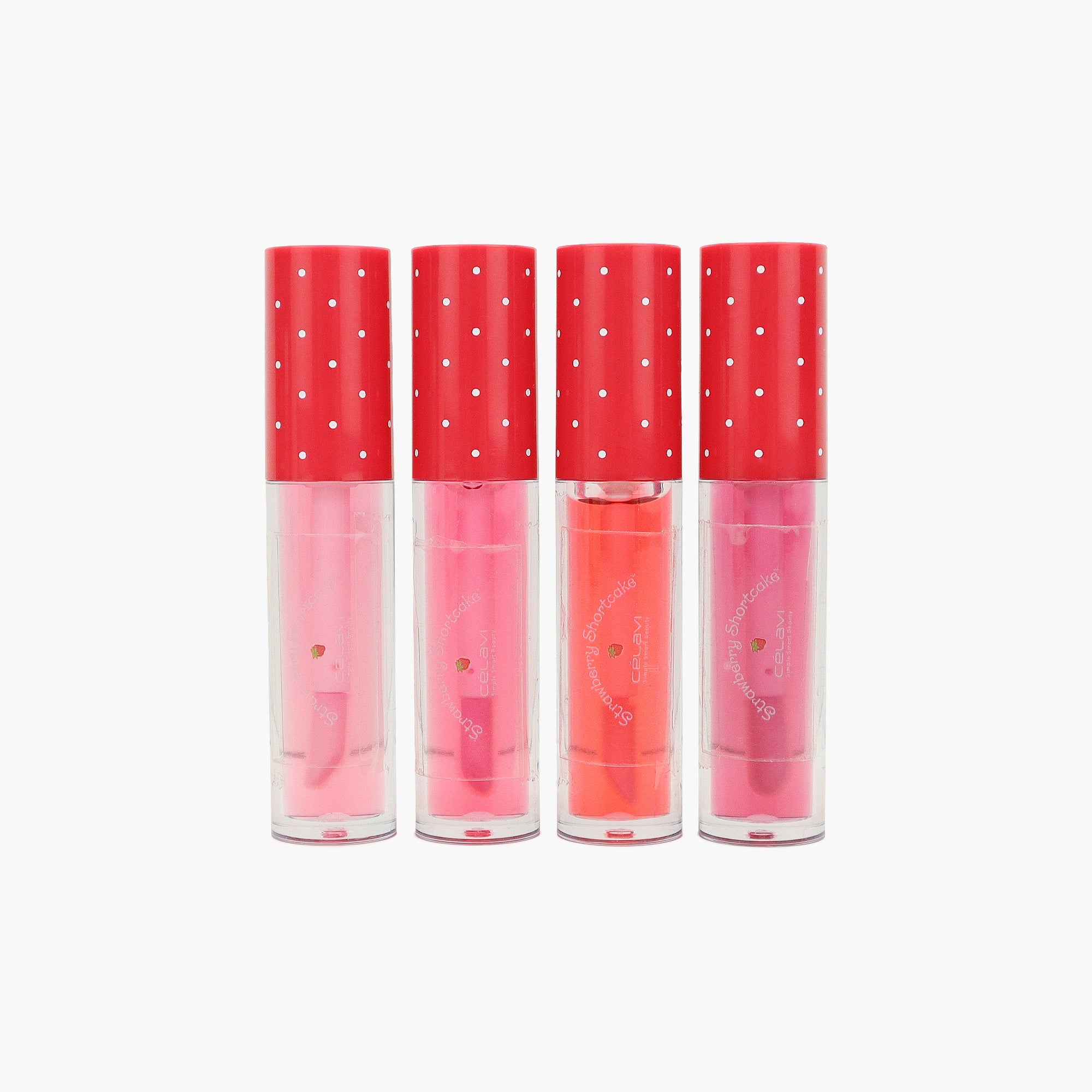 STRAWBERRY SHORTCAKE 4PC LIP OIL SET