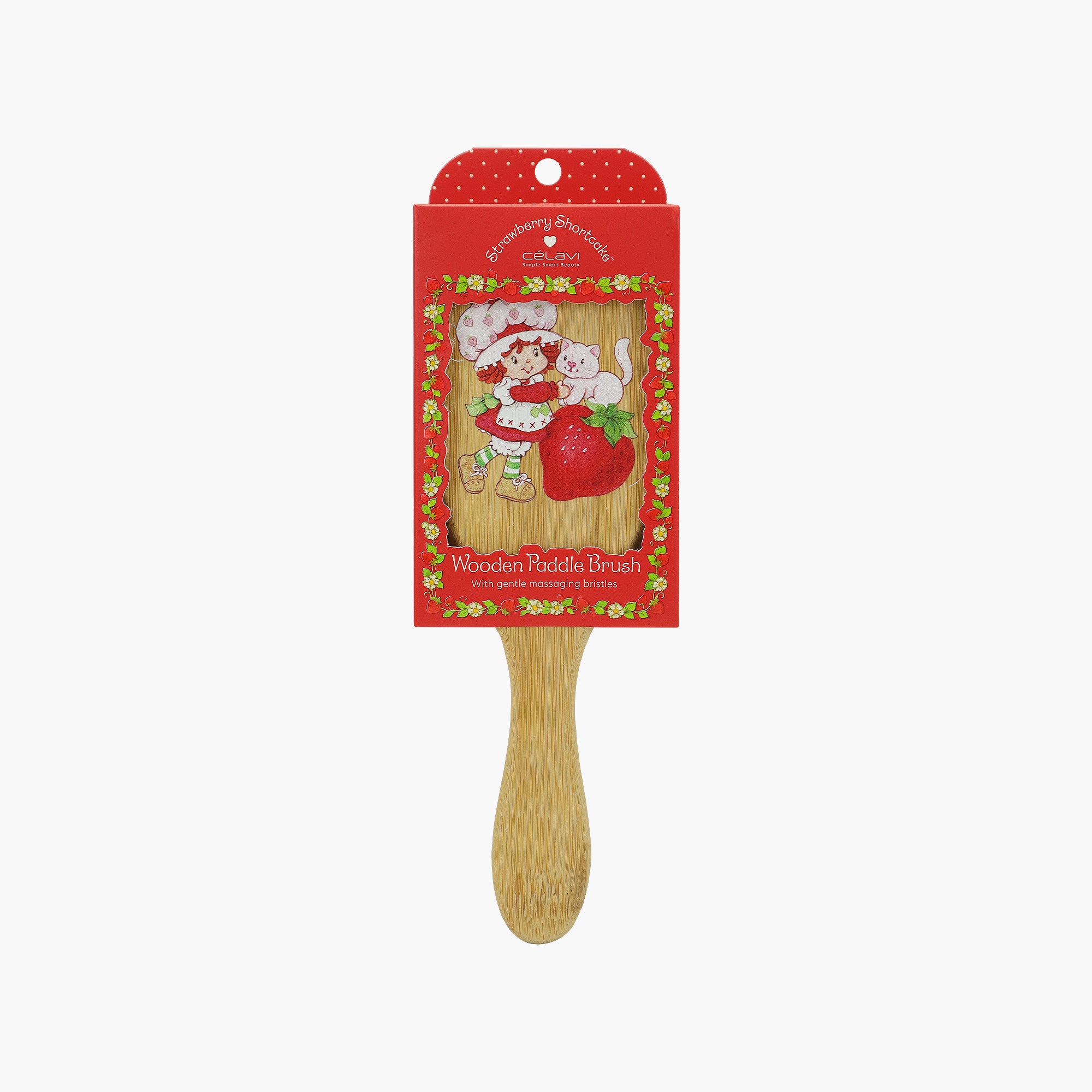 STRAWBERRY SHORTCAKE WOODEN PADDLE BRUSH