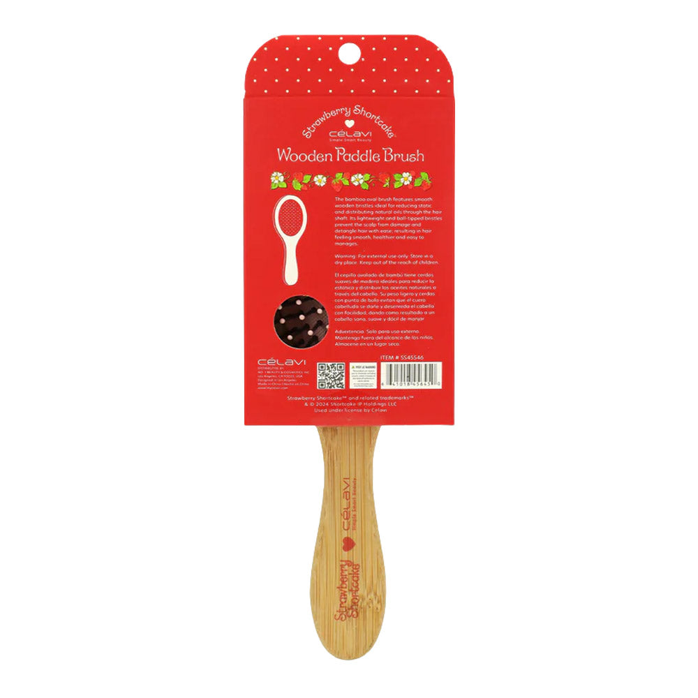 STRAWBERRY SHORTCAKE WOODEN PADDLE BRUSH