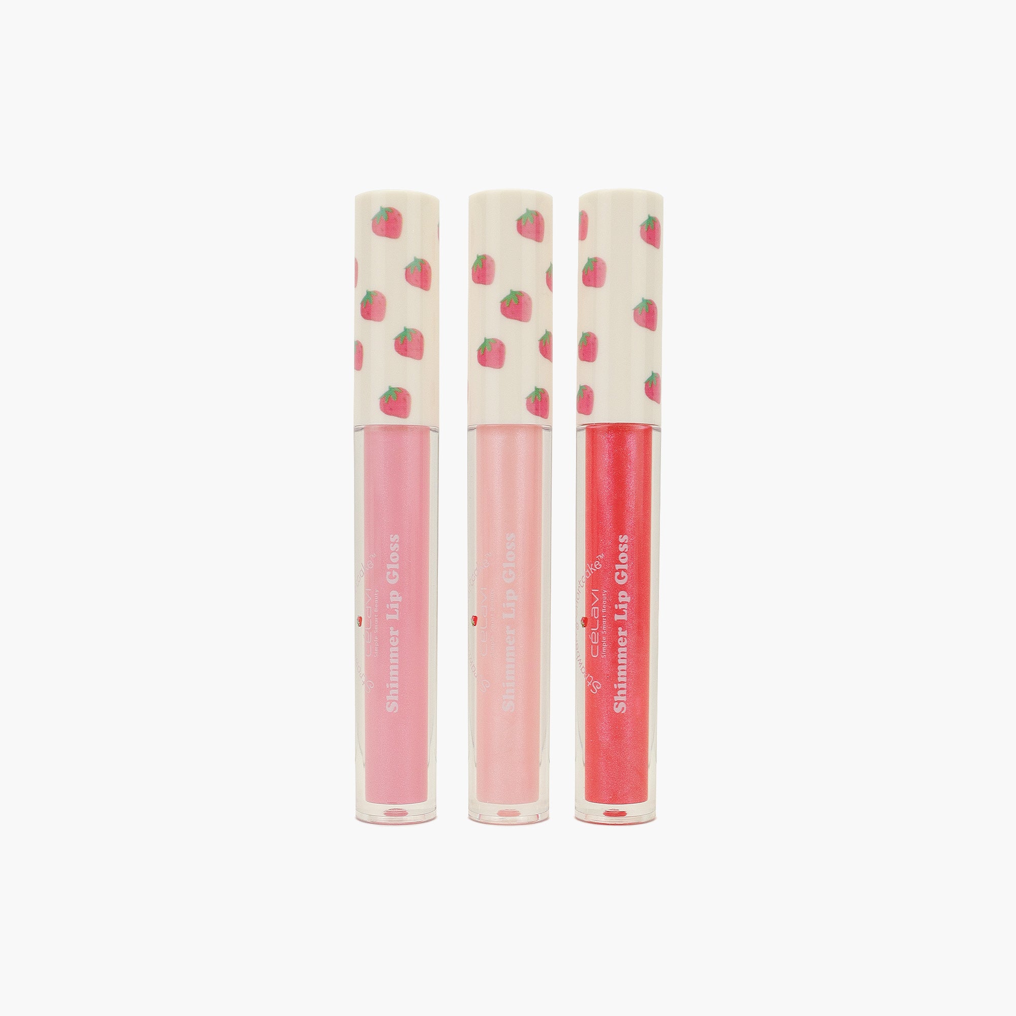 STRAWBERRY SHORTCAKE 3PC SHIMMER LIP GLOSS