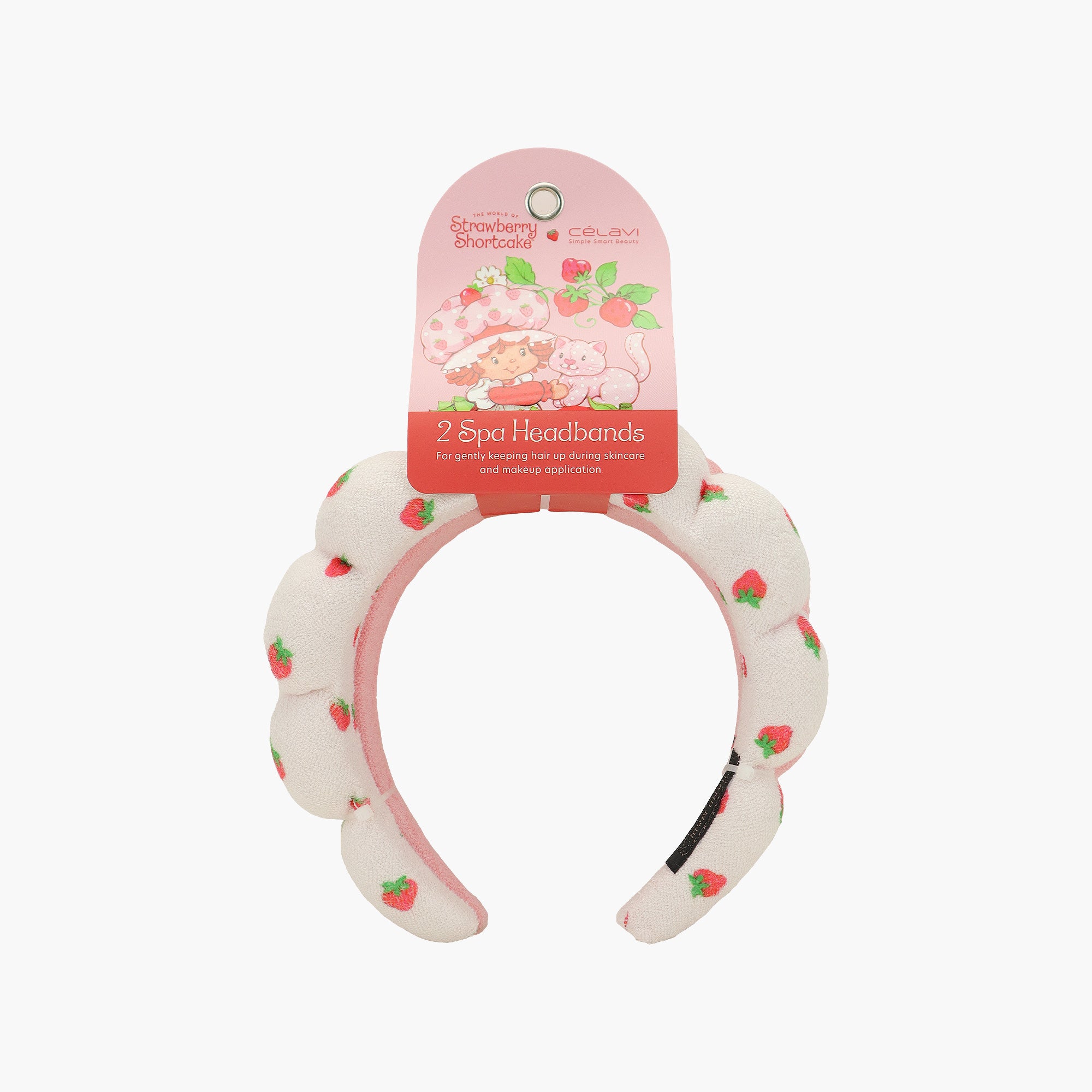 STRAWBERRY SHORTCAKE 2PC SPONGE HEADBAND