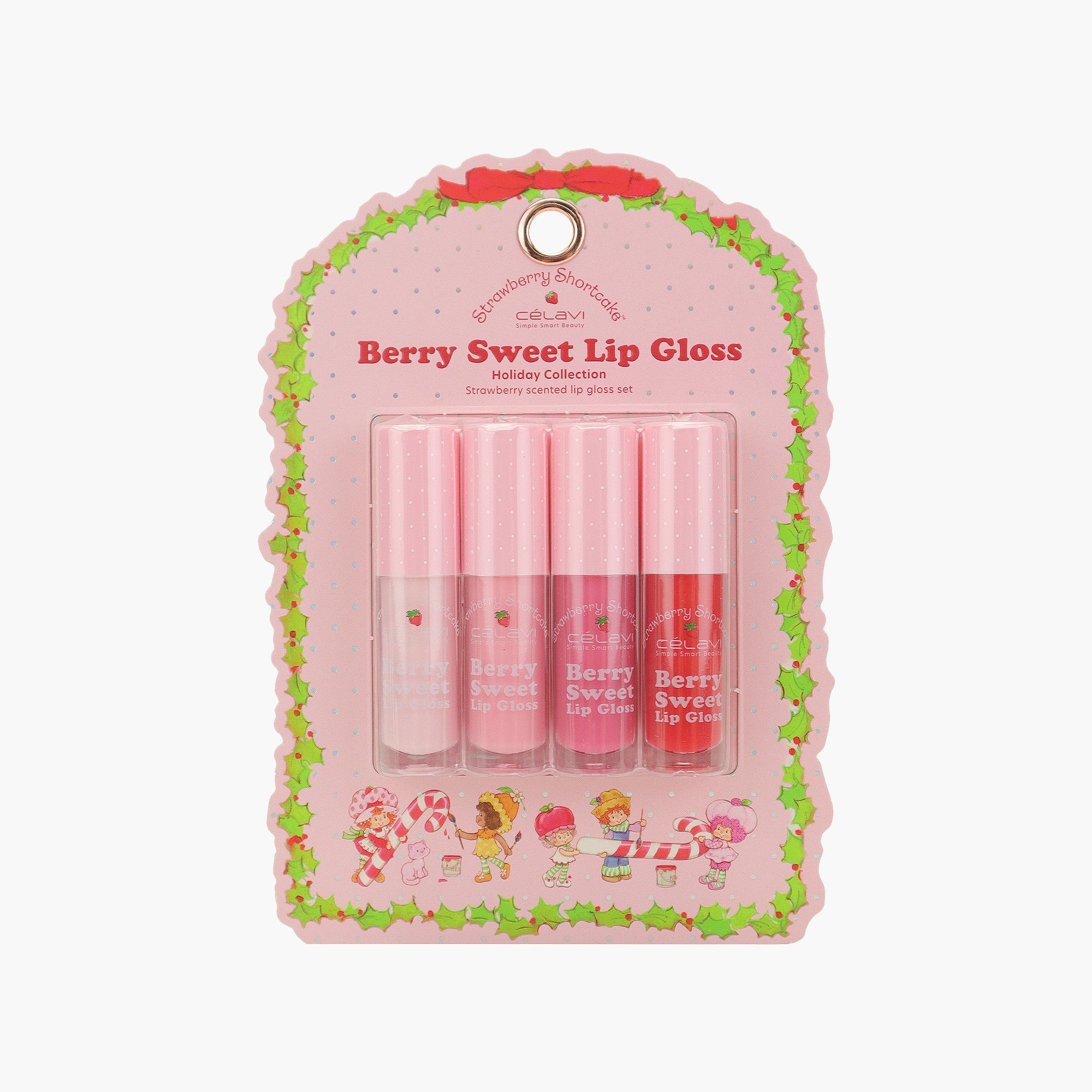 STRAWBERRY SHORTCAKE 4PC LIP GLOSS SET