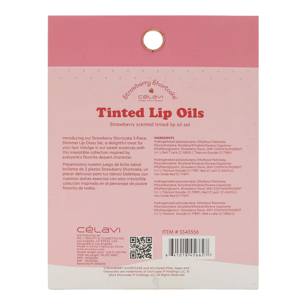 STRAWBERRY SHORTCAKE 4PC LIP OILS