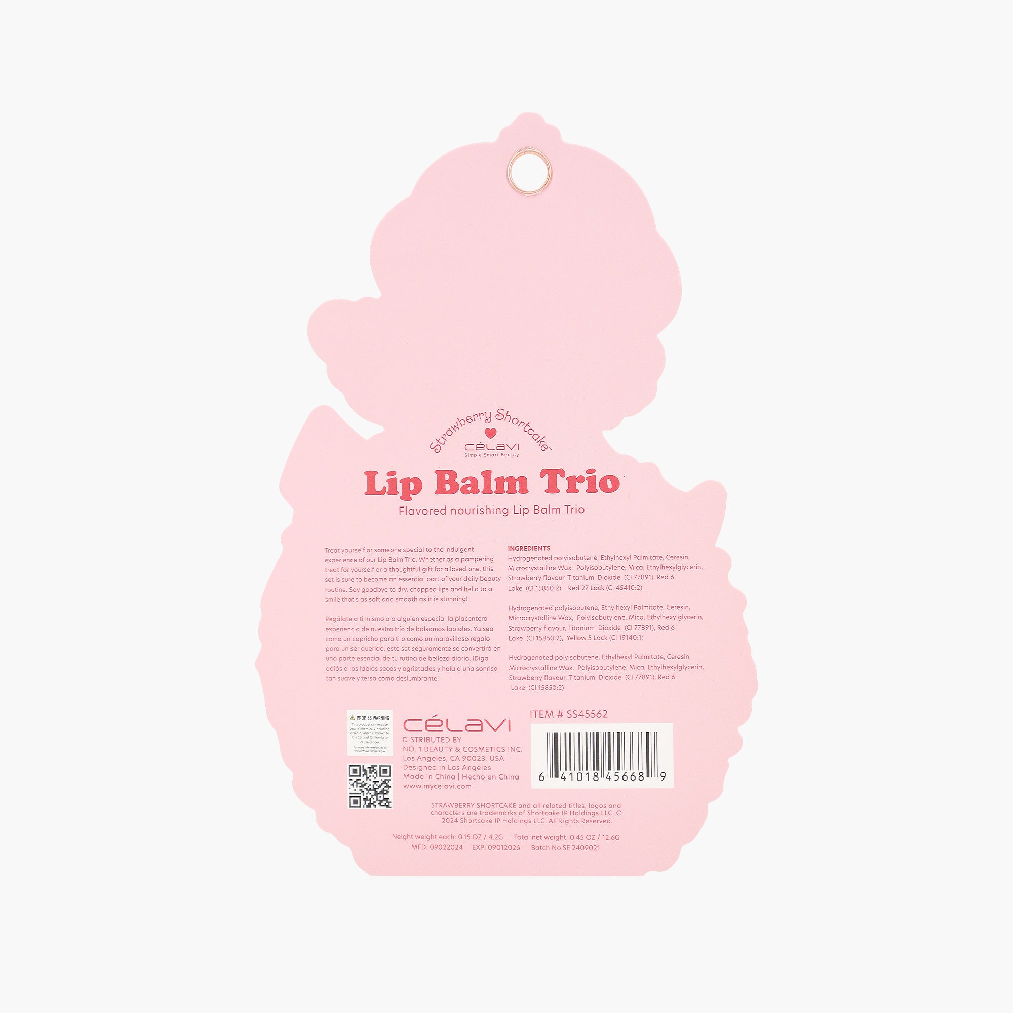 STRAWBERRY SHORTCAKE 3PC LIP BALM SET