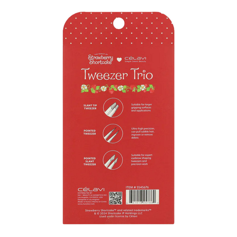STRAWBERRY SHORTCAKE 3PC PRINTED TWEEZER