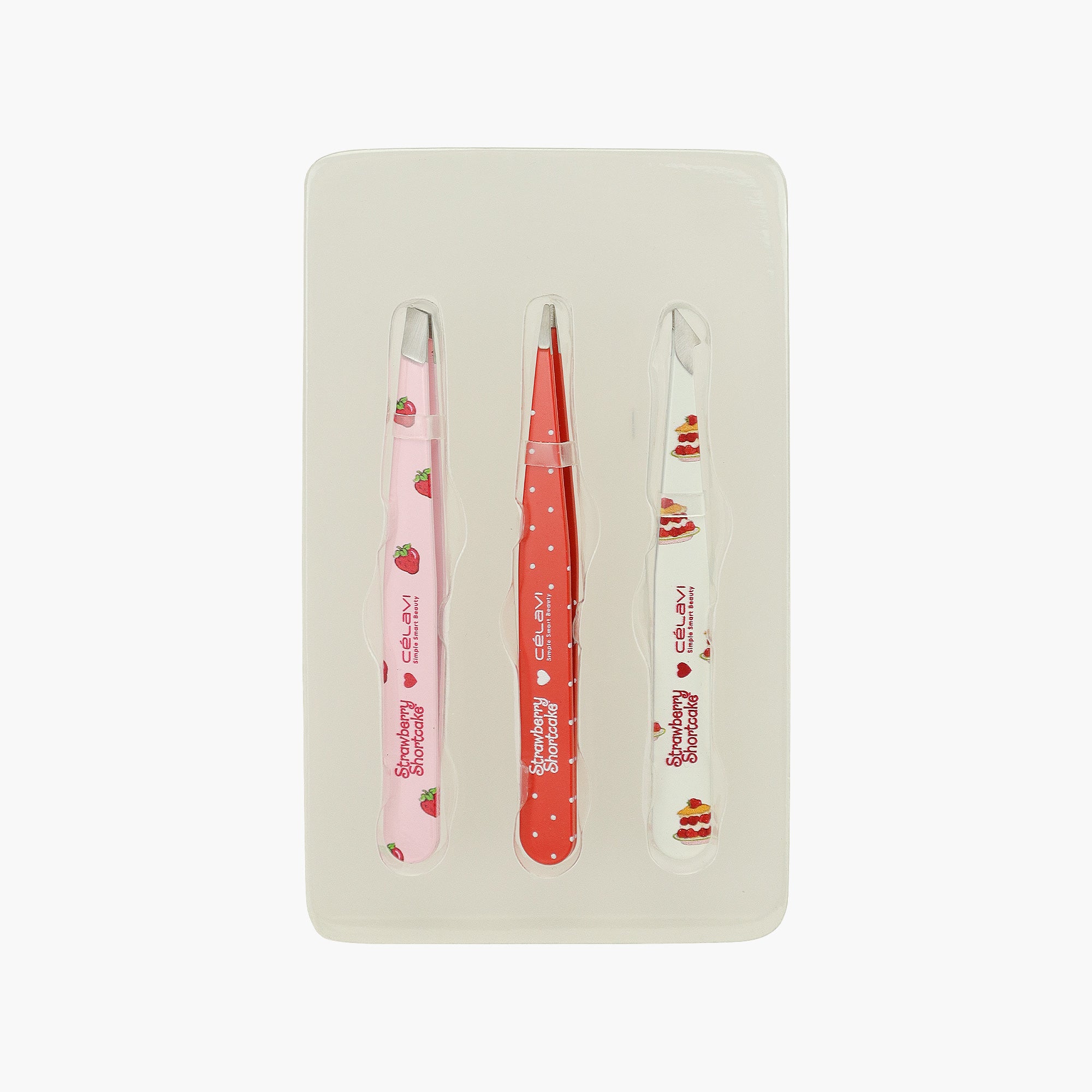 STRAWBERRY SHORTCAKE 3PC PRINTED TWEEZER