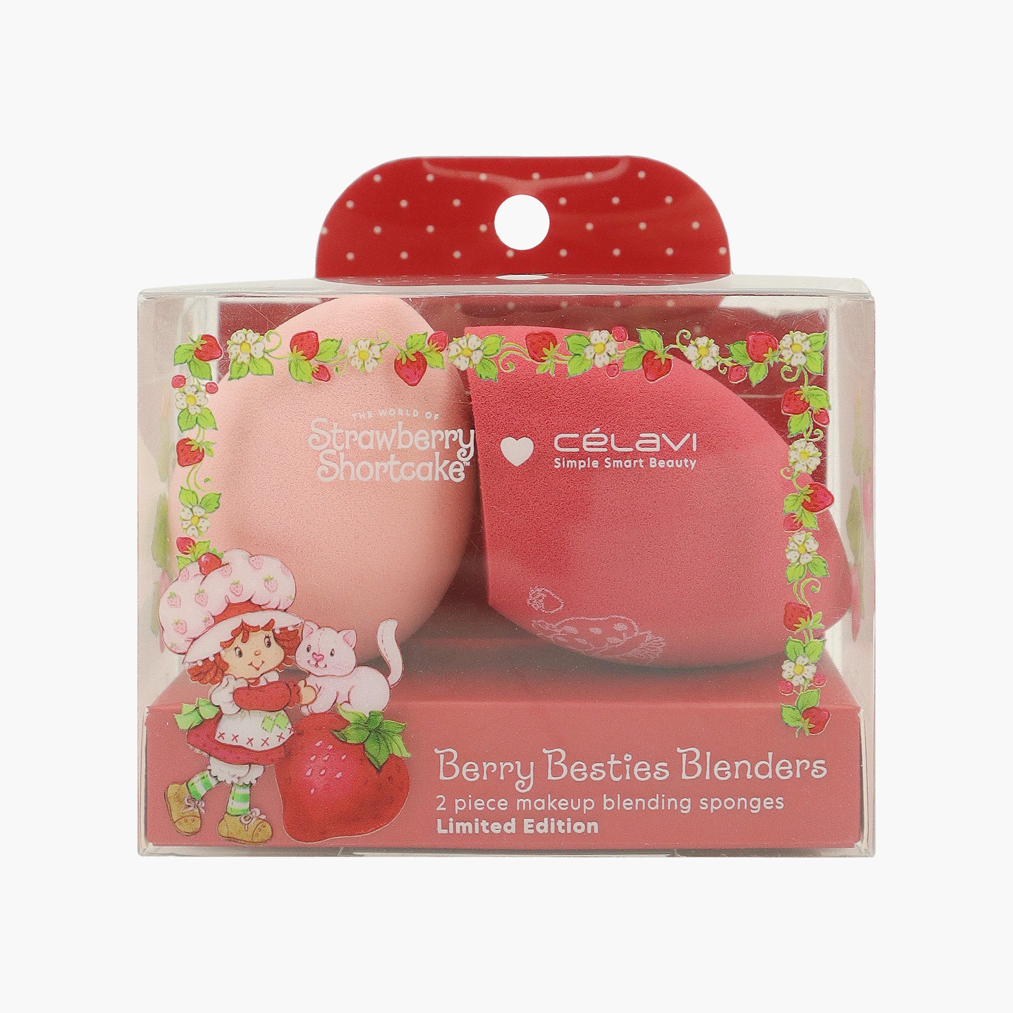 STRAWBERRY SHORTCAKE 2PC PRINTED MAKEUP BLENDERS