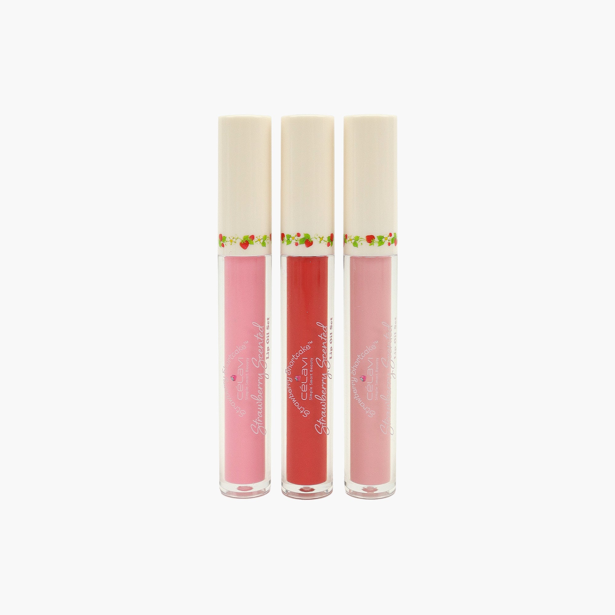 STRAWBERRY SHORTCAKE 3PC LIP OIL SET