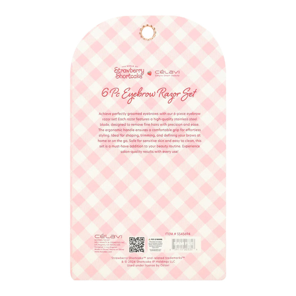#SS45694 - SET DE 6 MAQUINILLAS PARA CEJAS STRAWBERRY SHORTCAKE