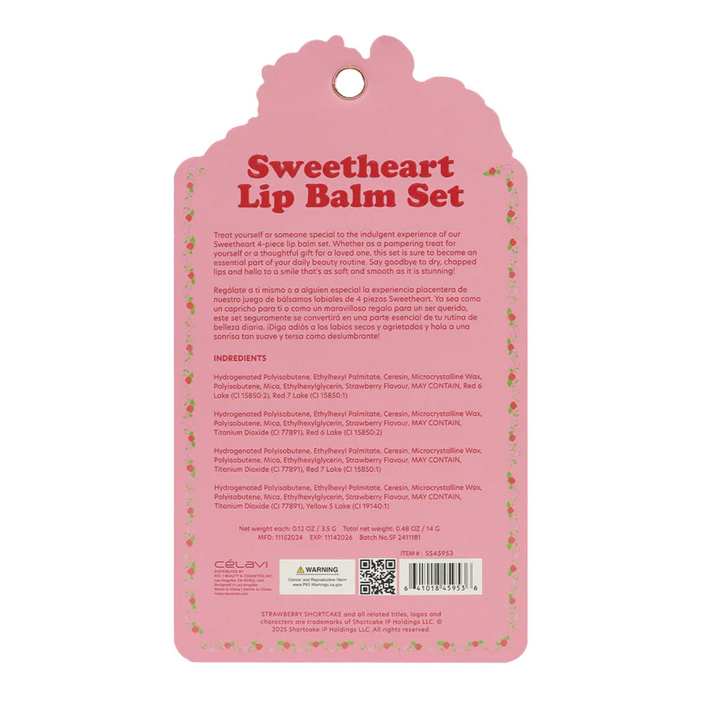 #SS45953 - SET DE BÁLSAMO LABIAL DE CORAZÓN DE FRESA