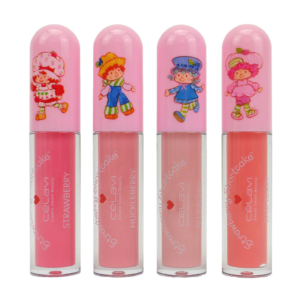#SS45956 - SET DE 4 BRILLOS DE LABIOS STRAWBERRY SHORTCAKE (DÍA DE SAN VALENTÍN)